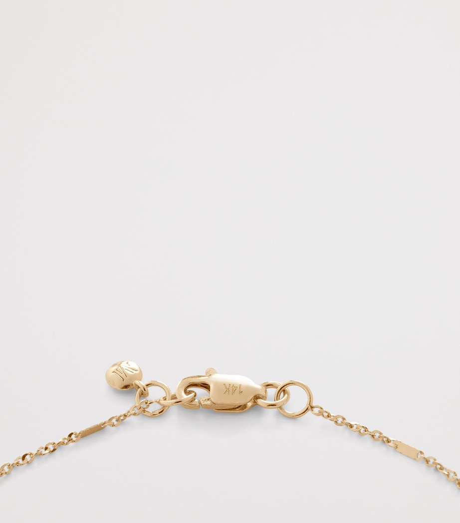 Monica Vinader Yellow Gold Shimmer Chain Necklace Solid Gold Image 3