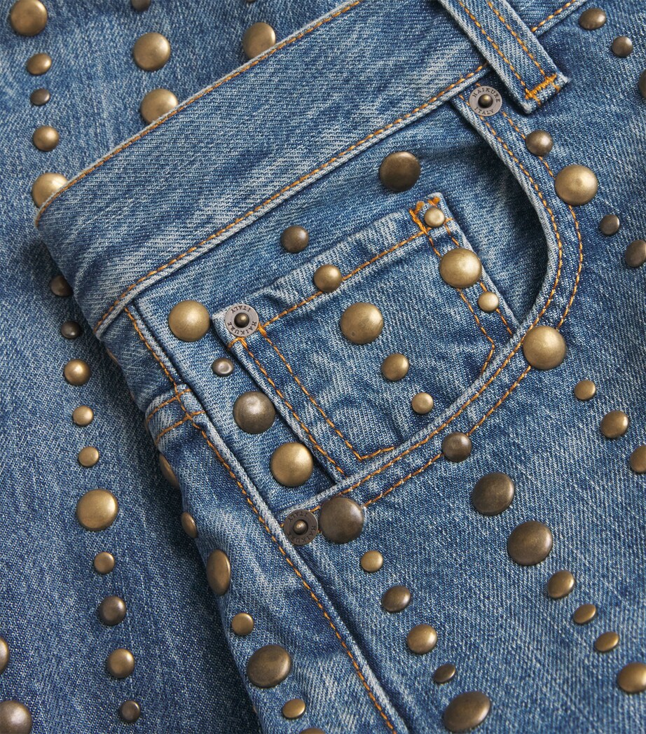 Studded Winowna Wide-Leg Jeans L0891 AUTHENTIC WASH Image 5