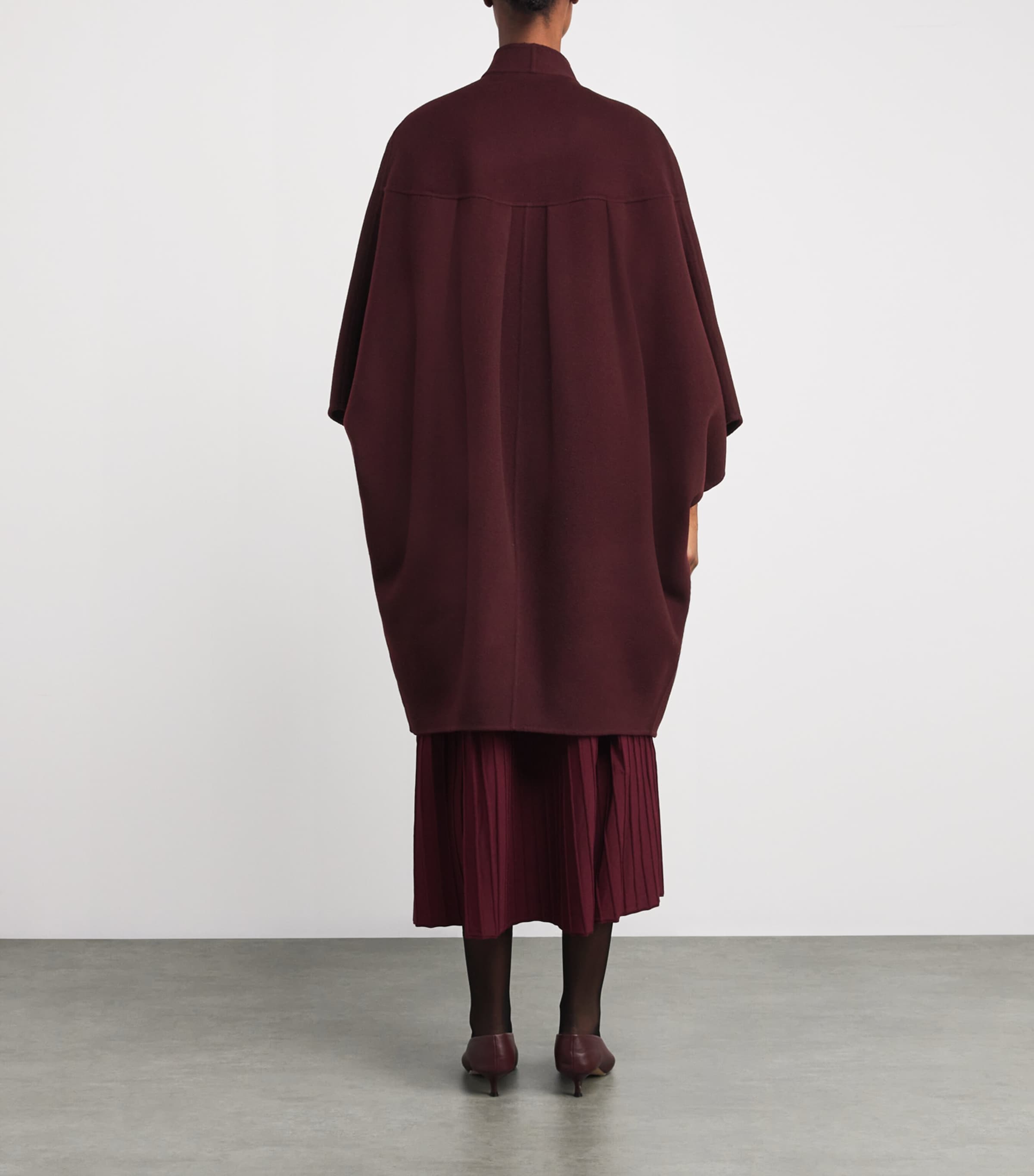 Cashmere Belleville Trench Coat BORDEAUX Image 4