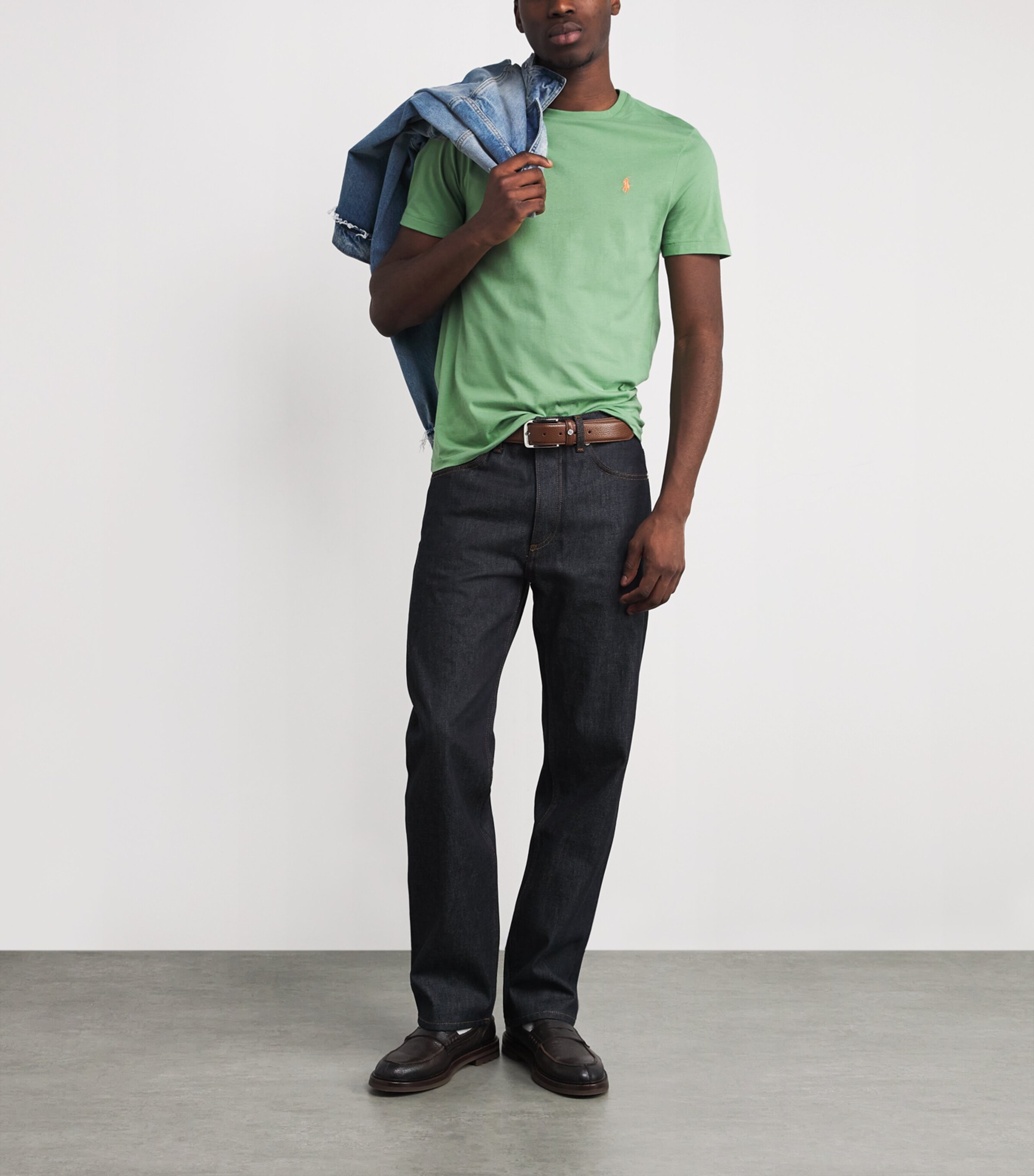 Cotton Polo Pony T-Shirt GREEN Image 2