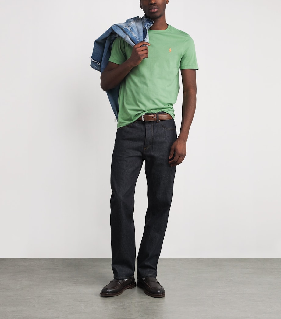 Cotton Polo Pony T-Shirt GREEN Image 2