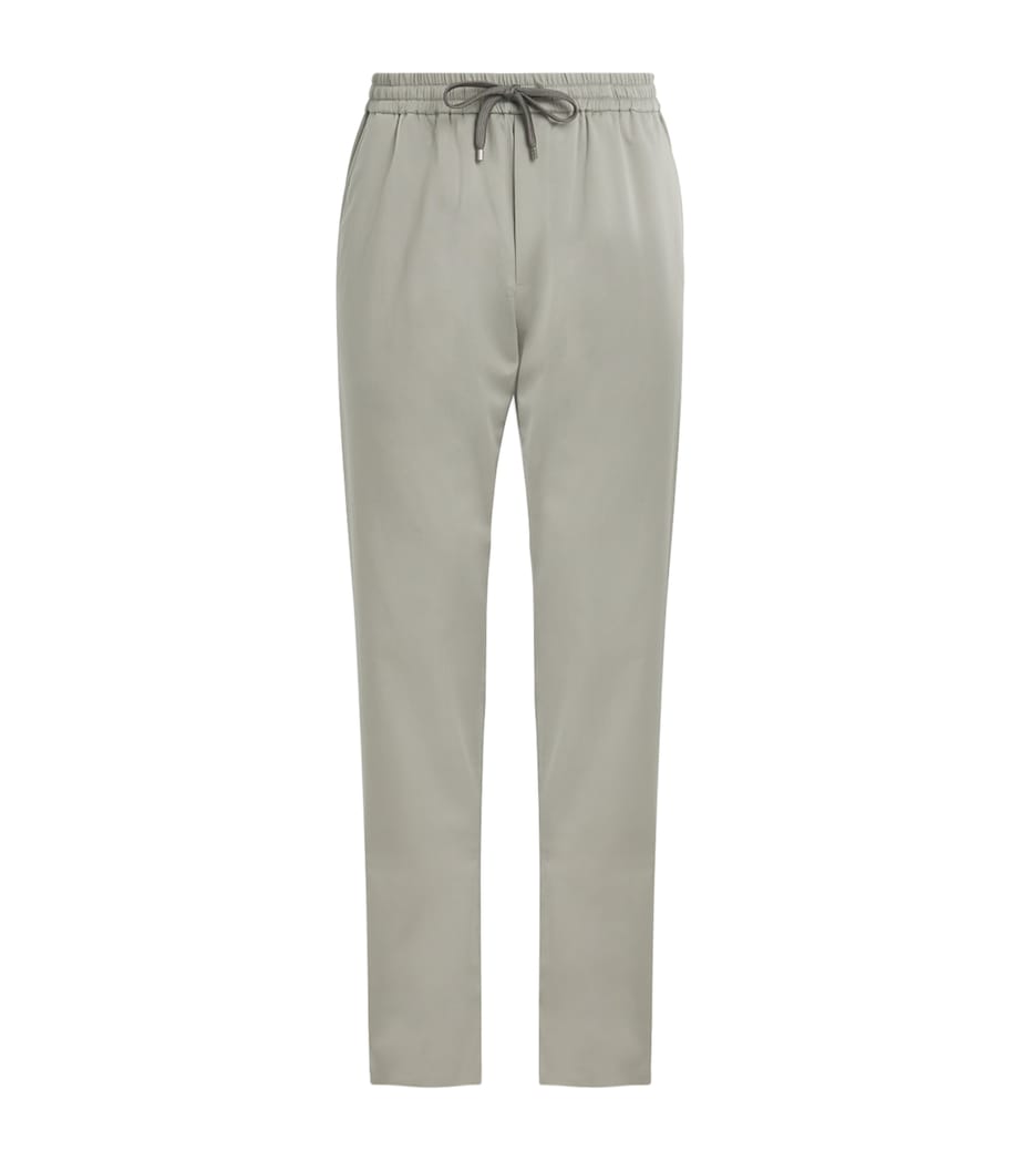 Cotton-Stretch Drawstring Trousers E36 SAGE Image 1