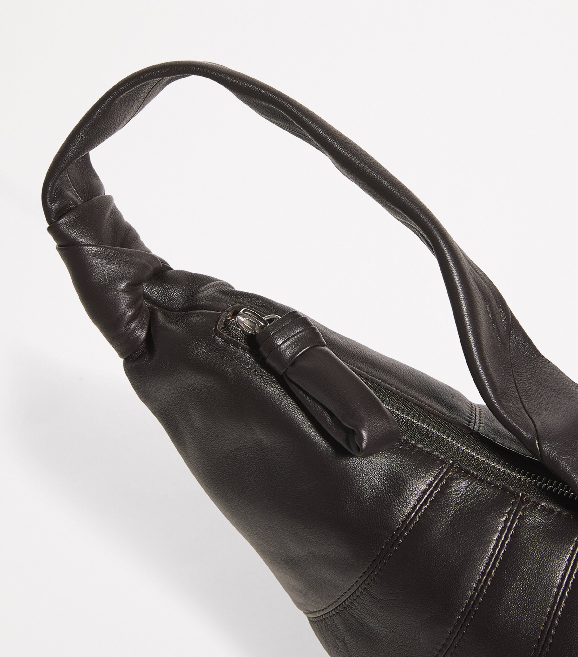 Lemaire Medium Nappa Leather Croissant Bag Chocolate Image 6