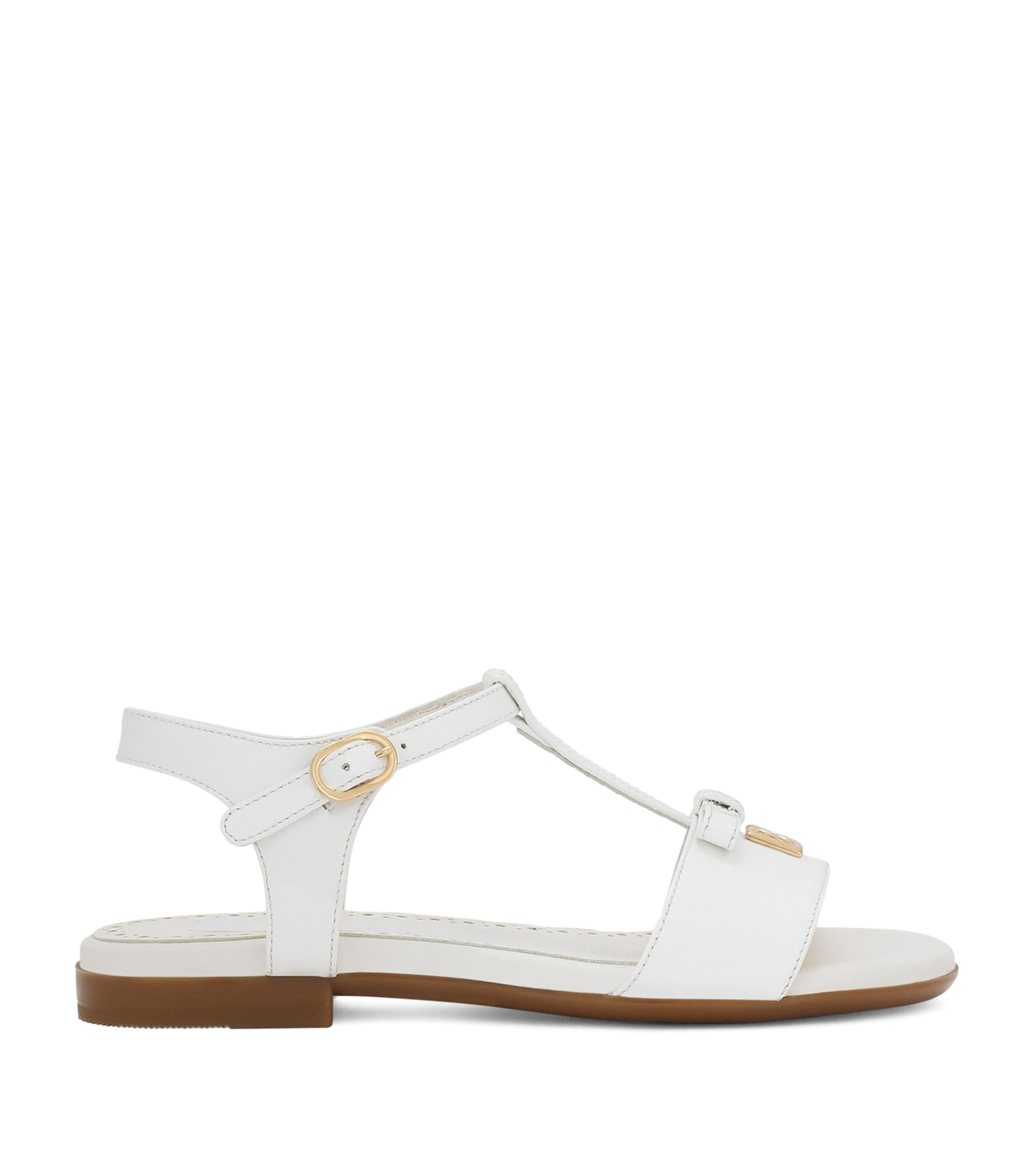 Dolce & Gabbana Kids Patent Leather DG Sandals | Girls Shoes | Sandals | Designers | Dolce & Gabbana