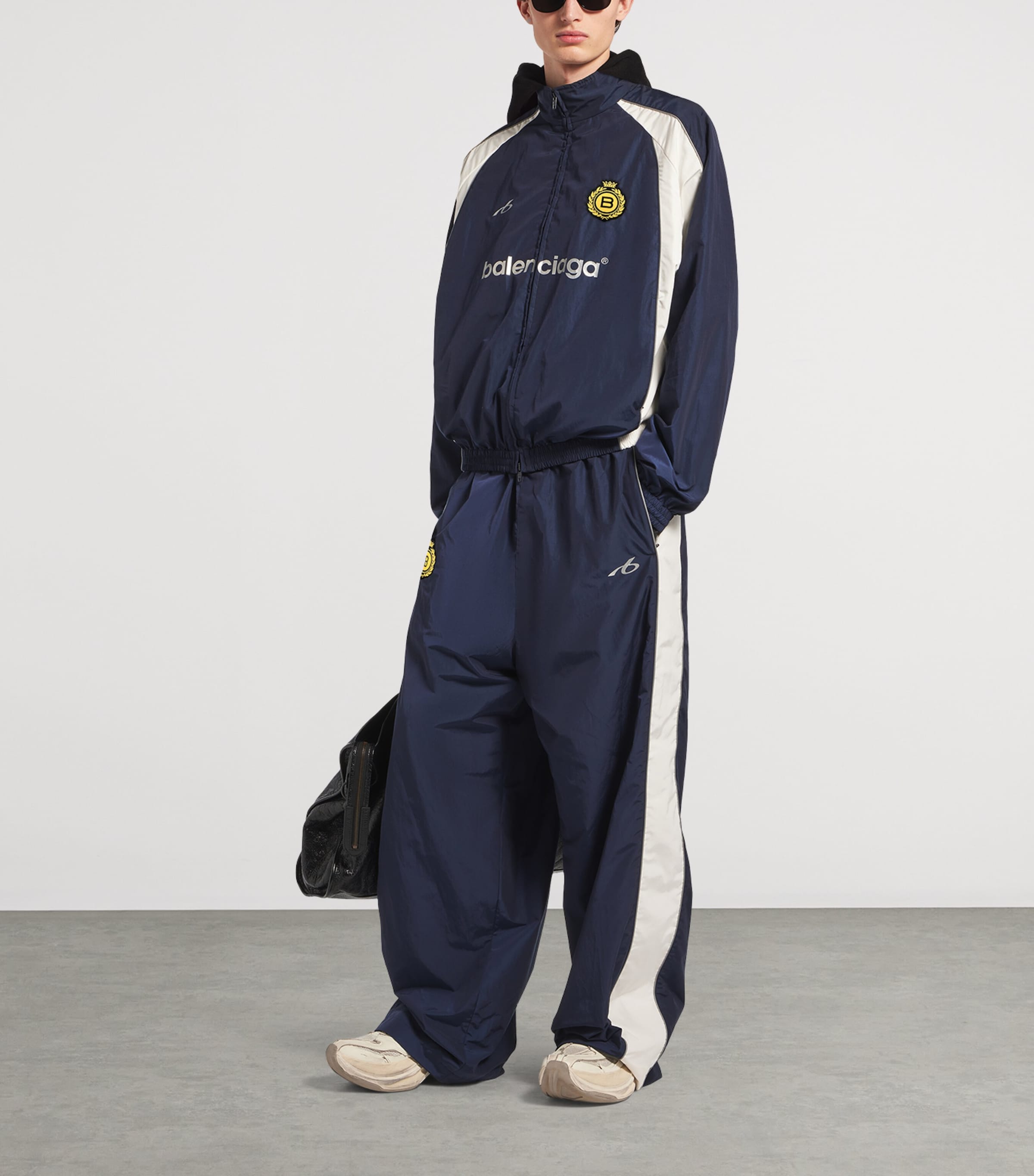 Balenciaga Mens Cotton-Blend Technical Trousers Image 2