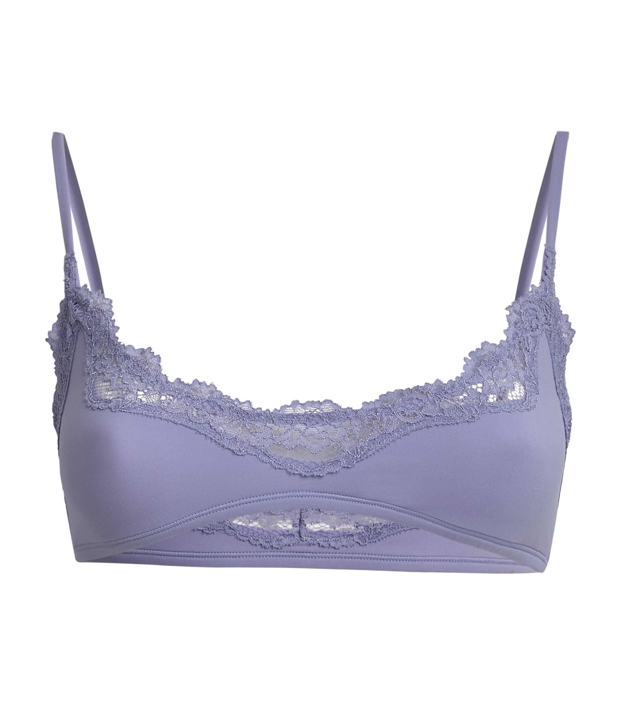 Lace-Trim Fits Everybody Scoop-Neck Bralette