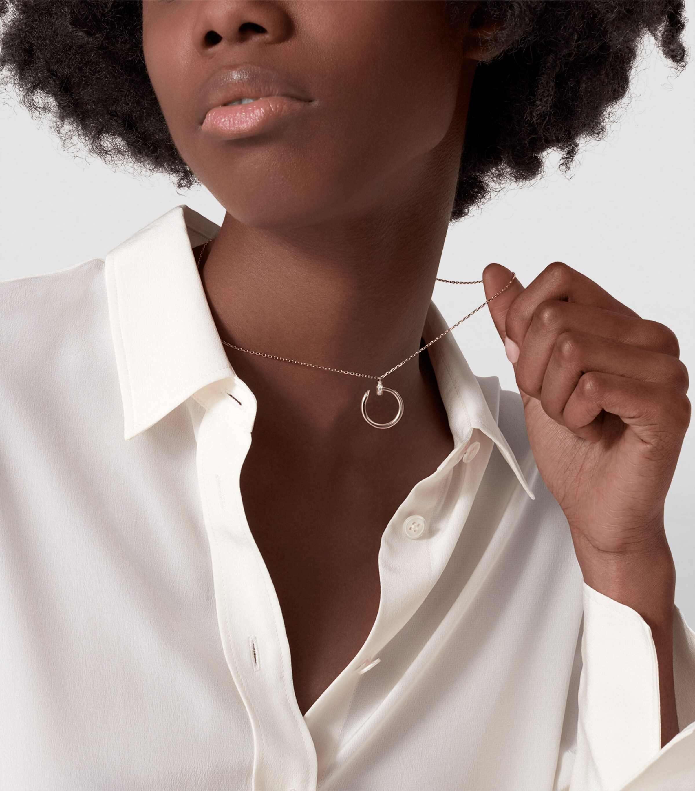 Cartier Yellow Gold and Diamond Juste un Clou Necklace Harrods UK