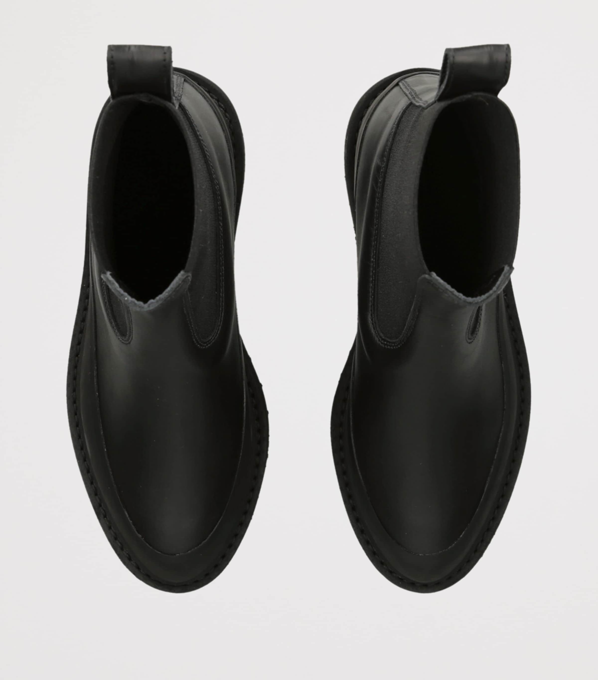 Leather Dolomite Chelsea Boots 25 BLACK Image 4