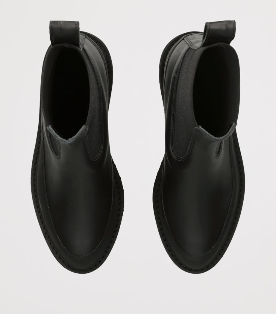 Leather Dolomite Chelsea Boots 25 BLACK Image 4