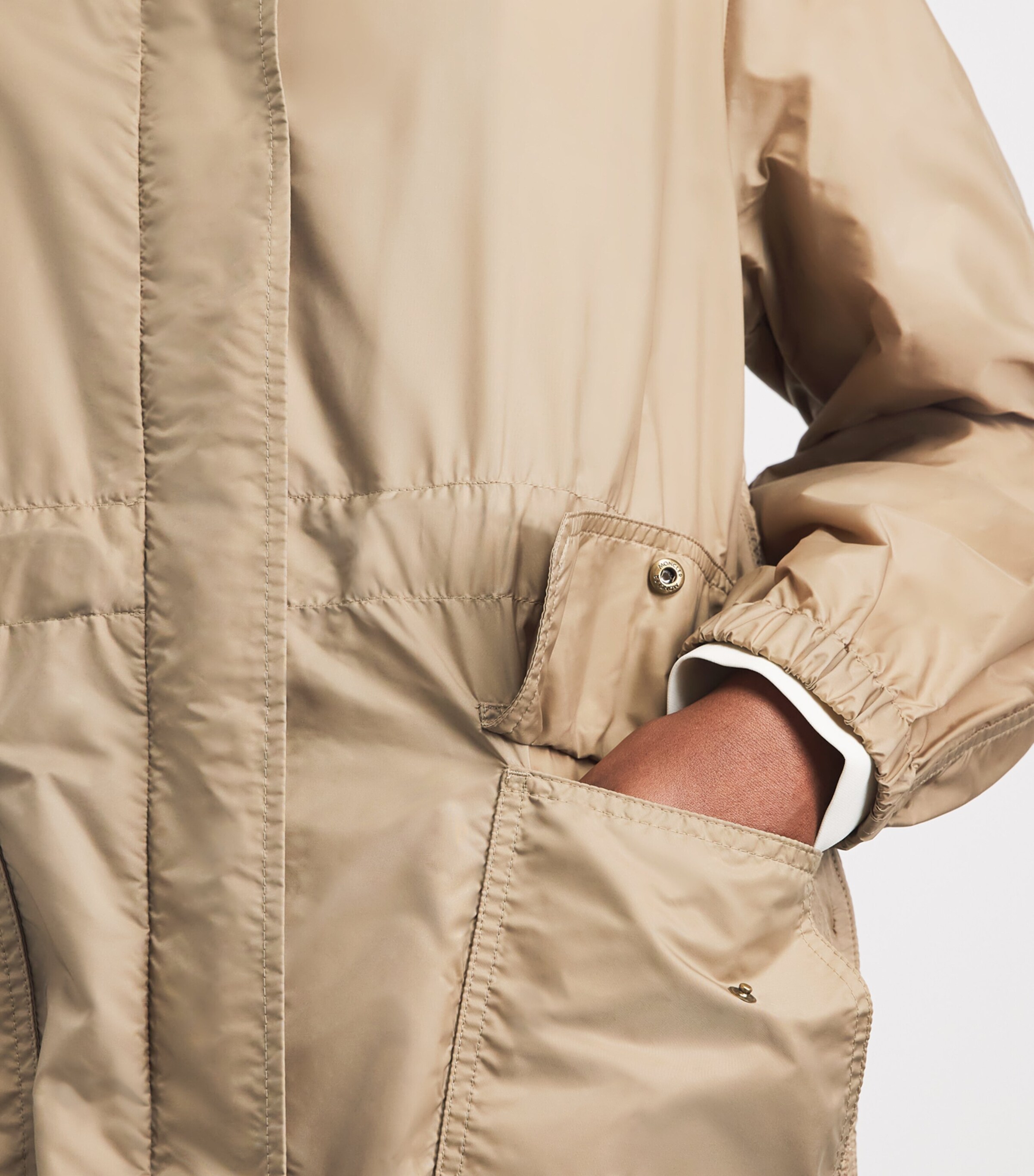 Moncler Womens Long Hiengos Parka Image 6