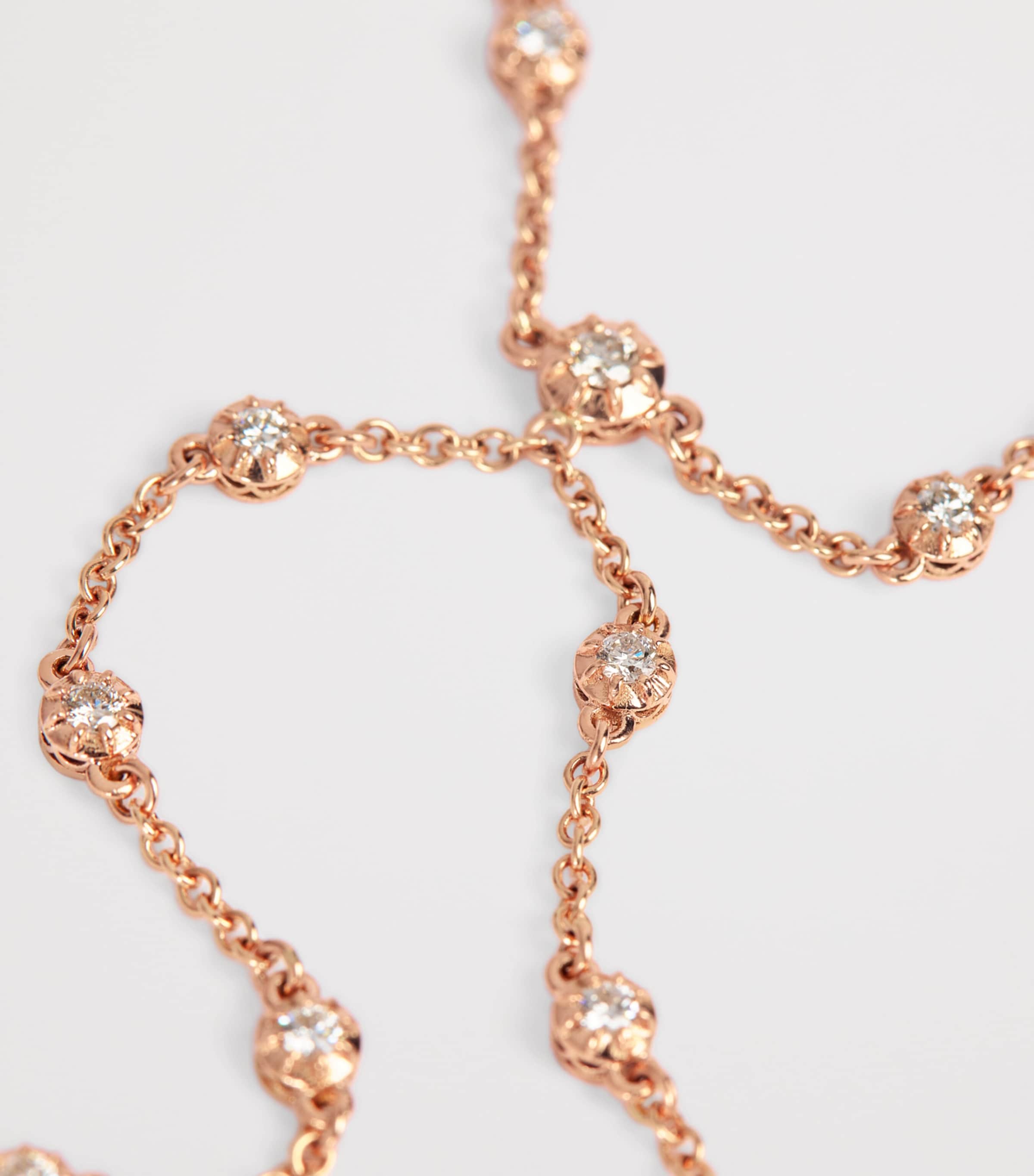 Rose Gold and Diamond Sophia Hand Chain ROSE GOLD Image 3