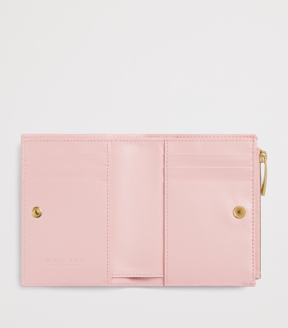 Bottega Veneta Small Leather Intrecciato Bifold Wallet Image 2
