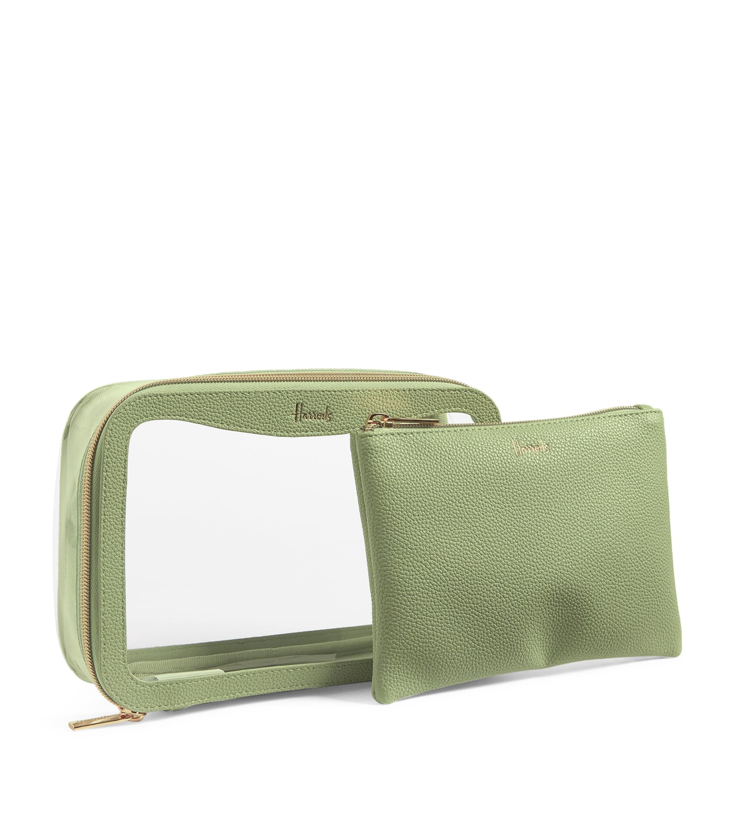 Transparent Oxford Cosmetic Bag LIGHT GREEN Image 3