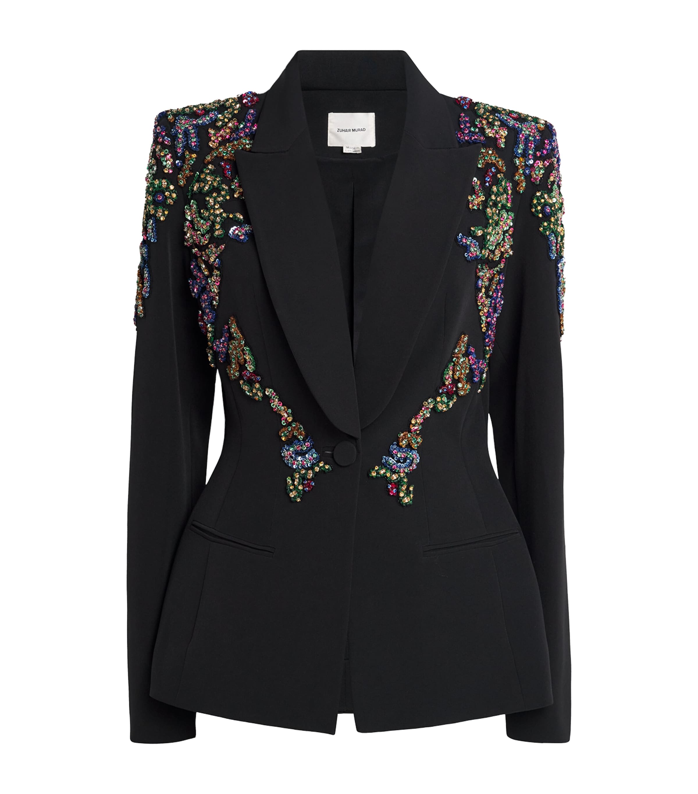 Zuhair Murad Cady Beaded Blazer In Black