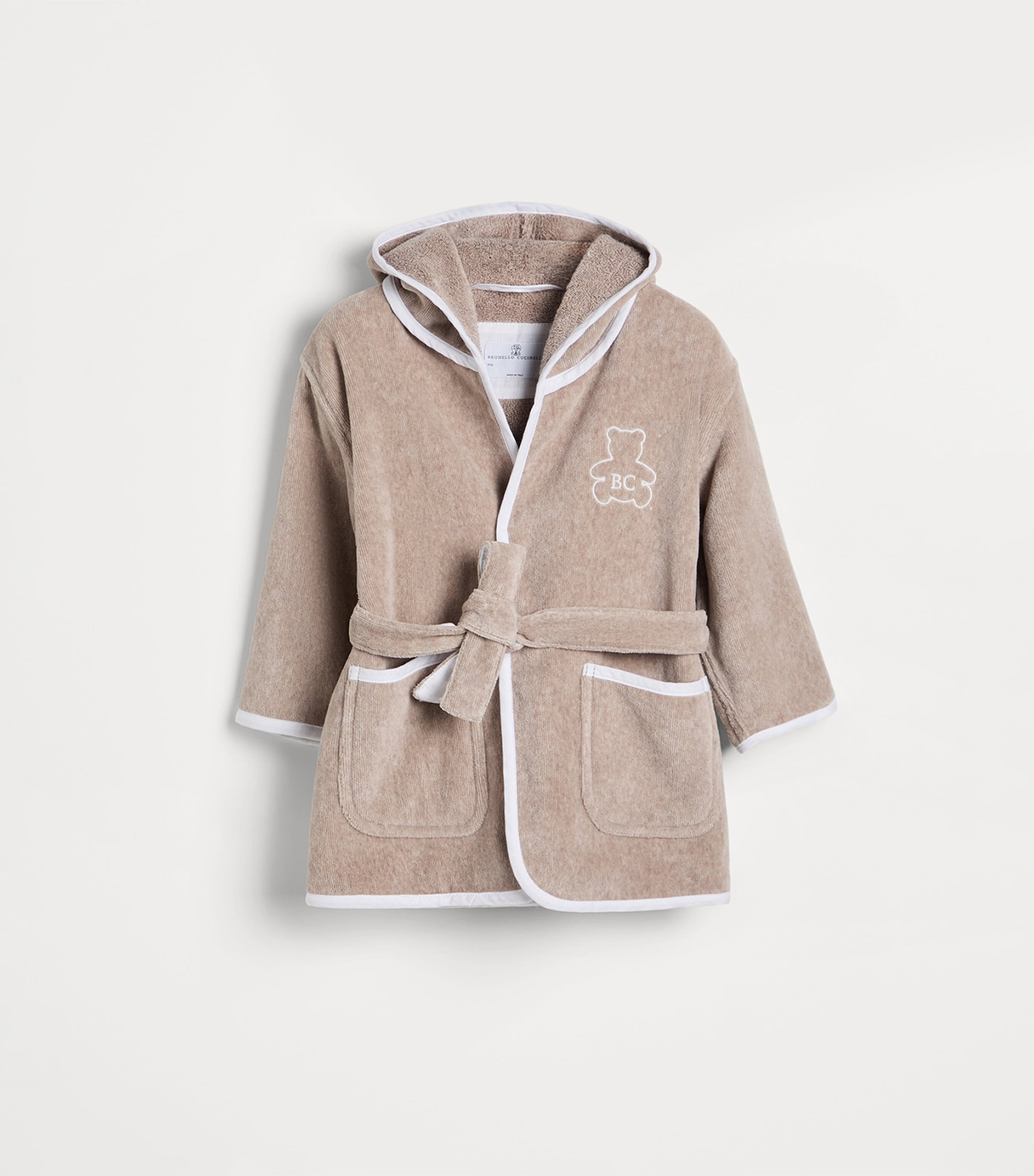 Brunello Cucinelli Kids Cotton Terrycloth Bathrobe (24-36 Months) Image 2