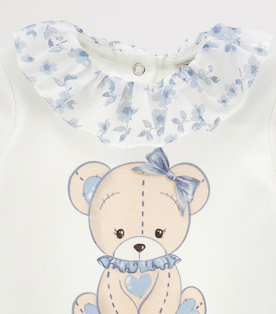 Organic Cotton Bear All-In-One, Hat and Bib Set (1-9 Months) PANNA+AVIO Image 4