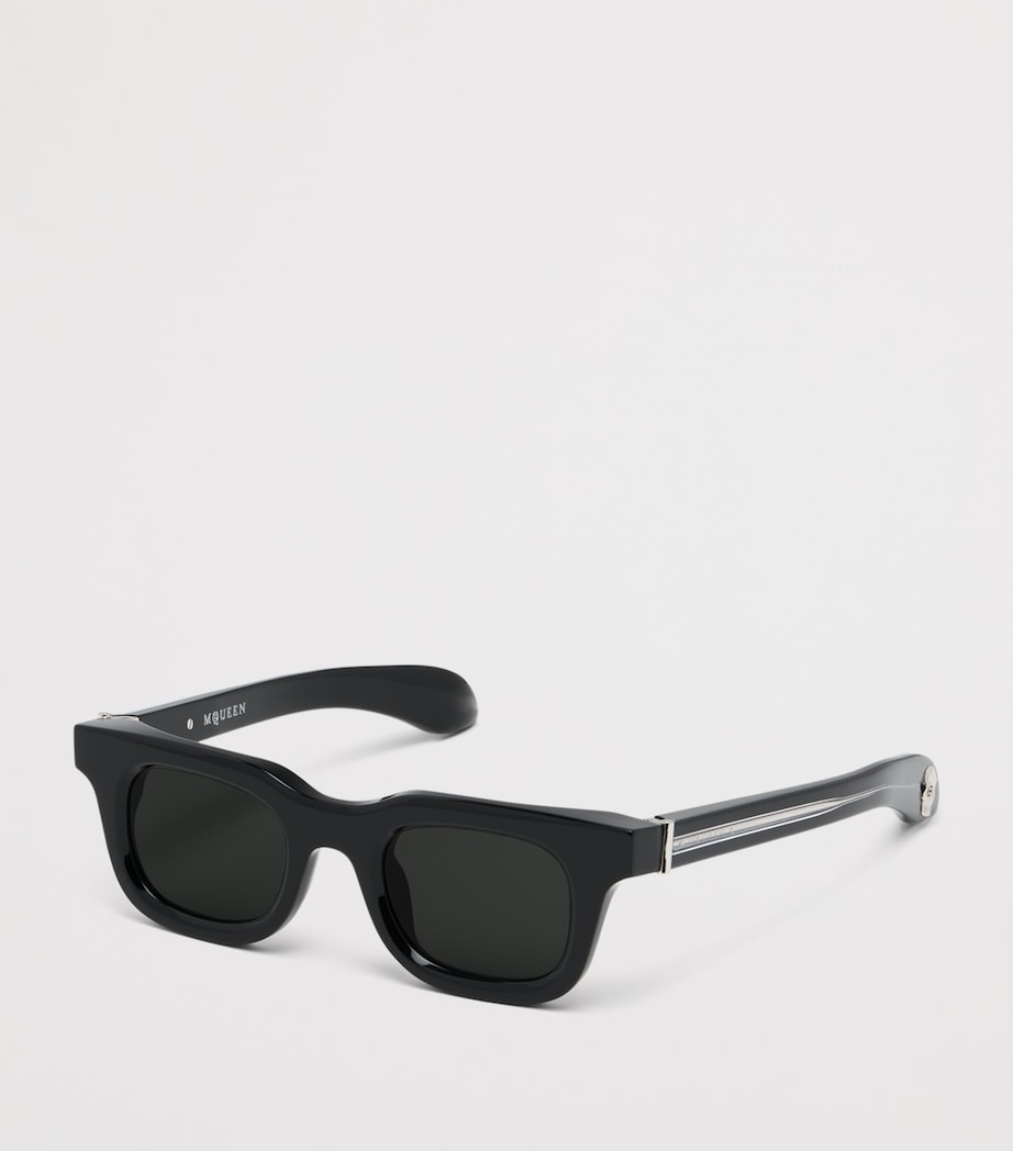 Skull-Detail Square Sunglasses 1056 Image 3