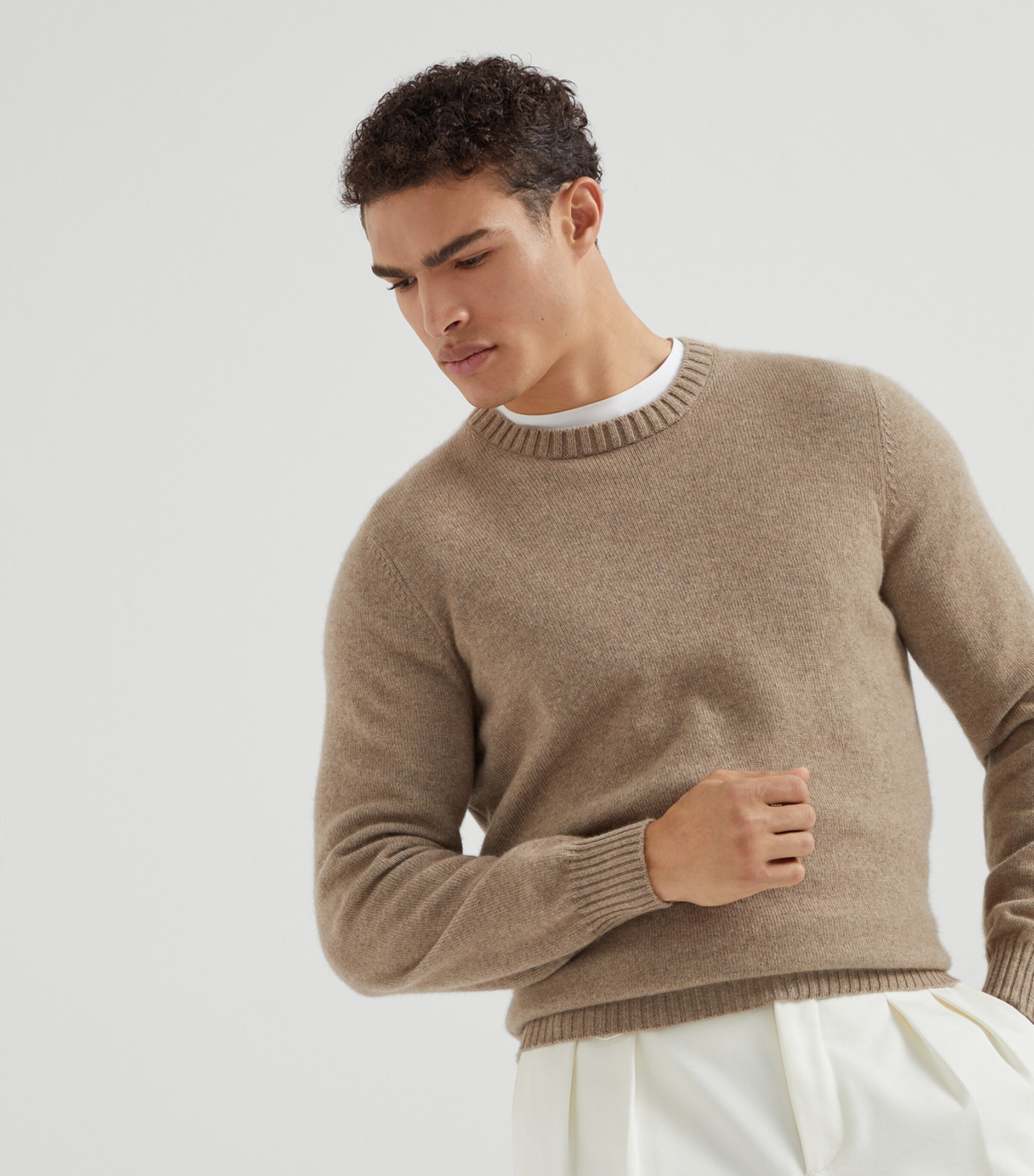 Cashmere Crew-Neck Sweater C077 Image 2