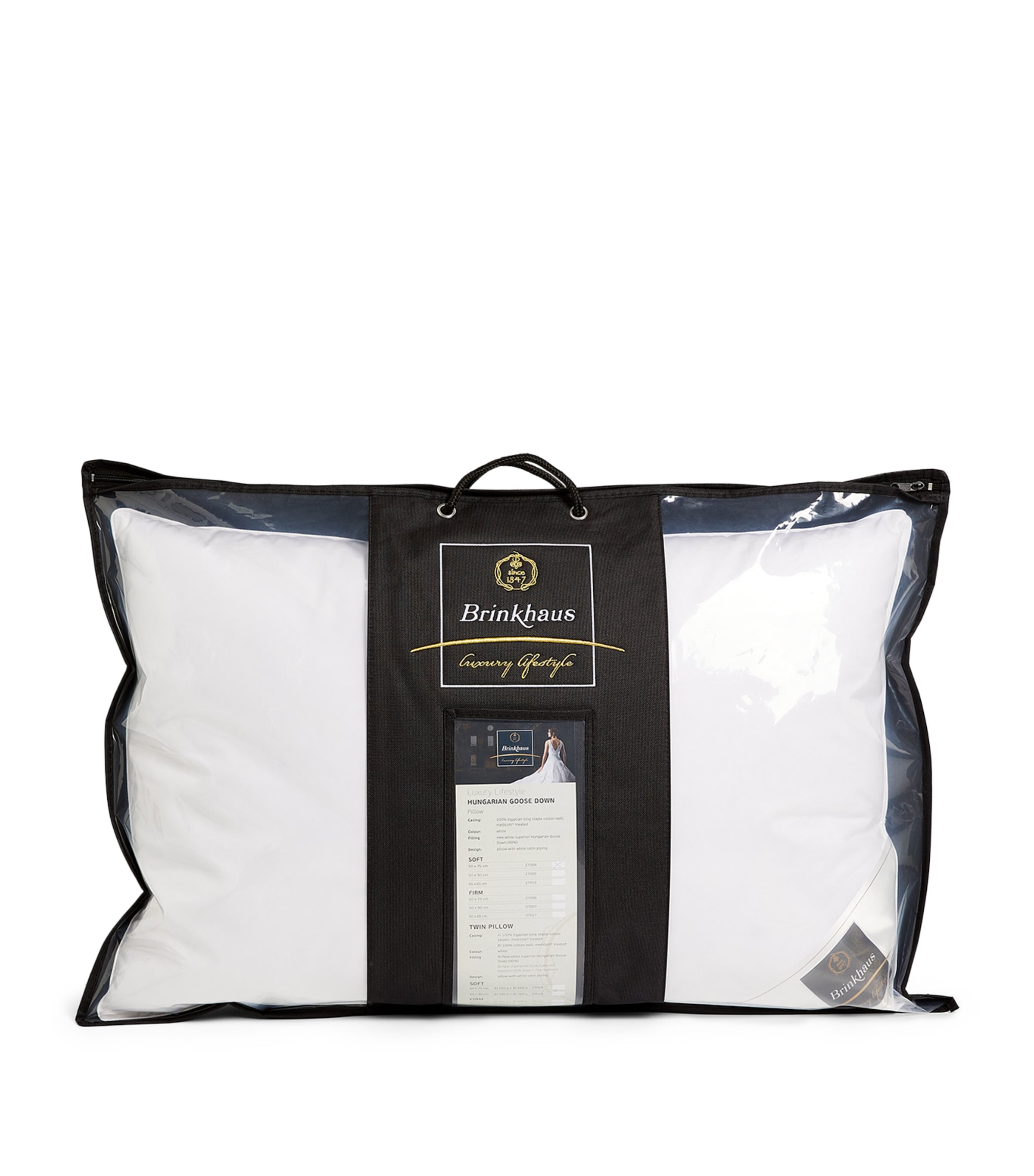 Chateau 2-Chamber 90% Canadian Goose Down Pillow (50cm x 75cm) WHITE Image 2