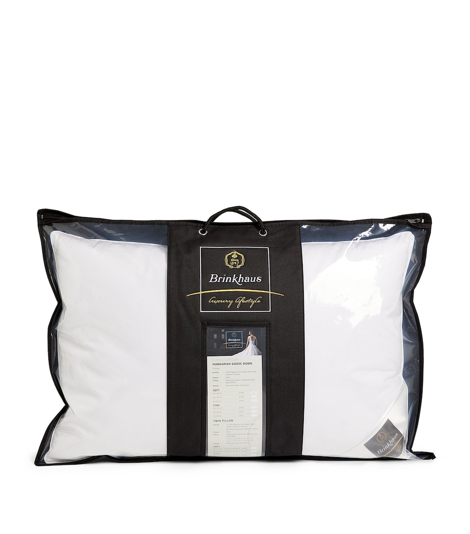 Chateau 2-Chamber 90% Canadian Goose Down Pillow (50cm x 75cm) WHITE Image 2