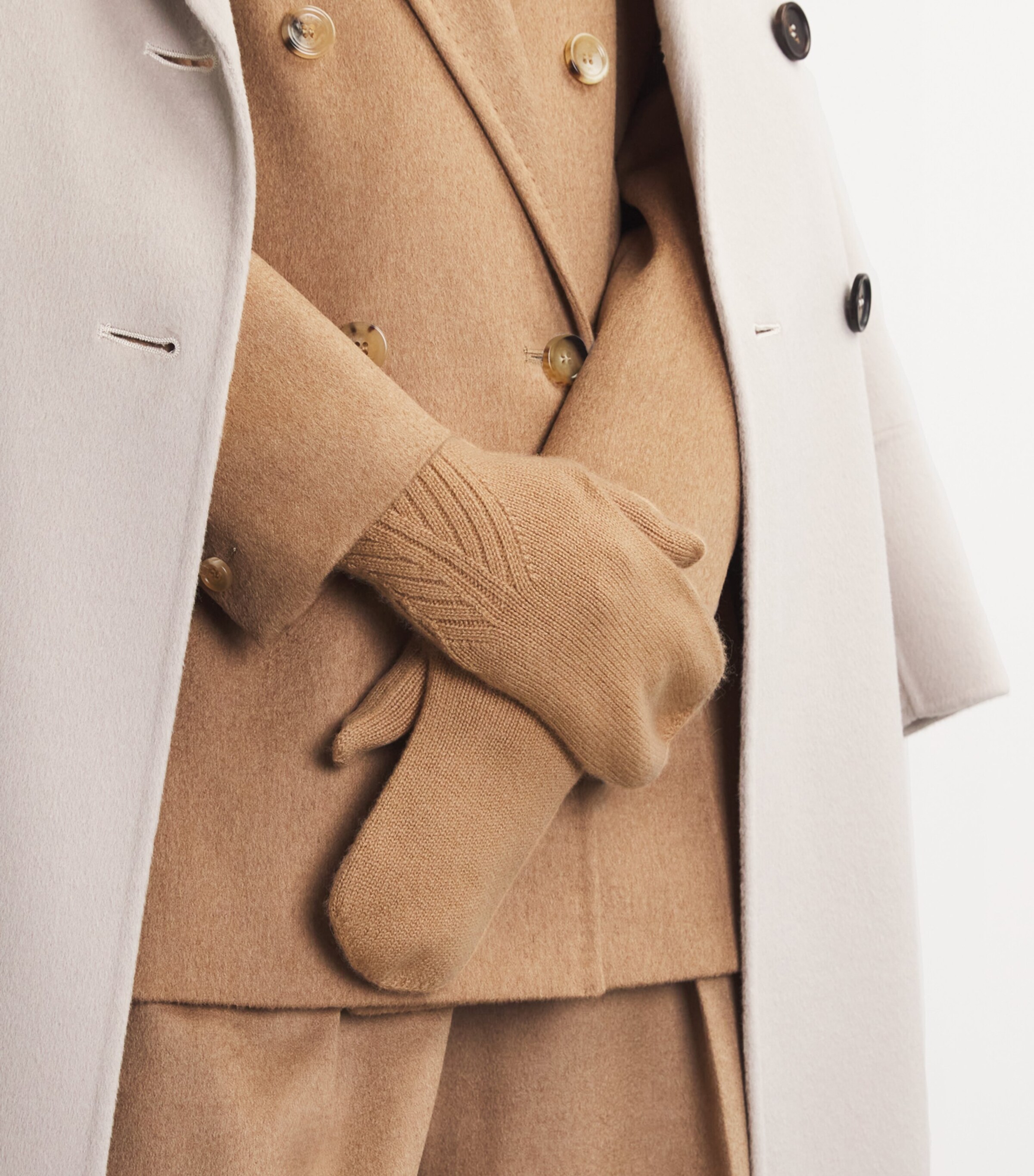 Harrods Womens Cashmere Mittens Badain Image 3