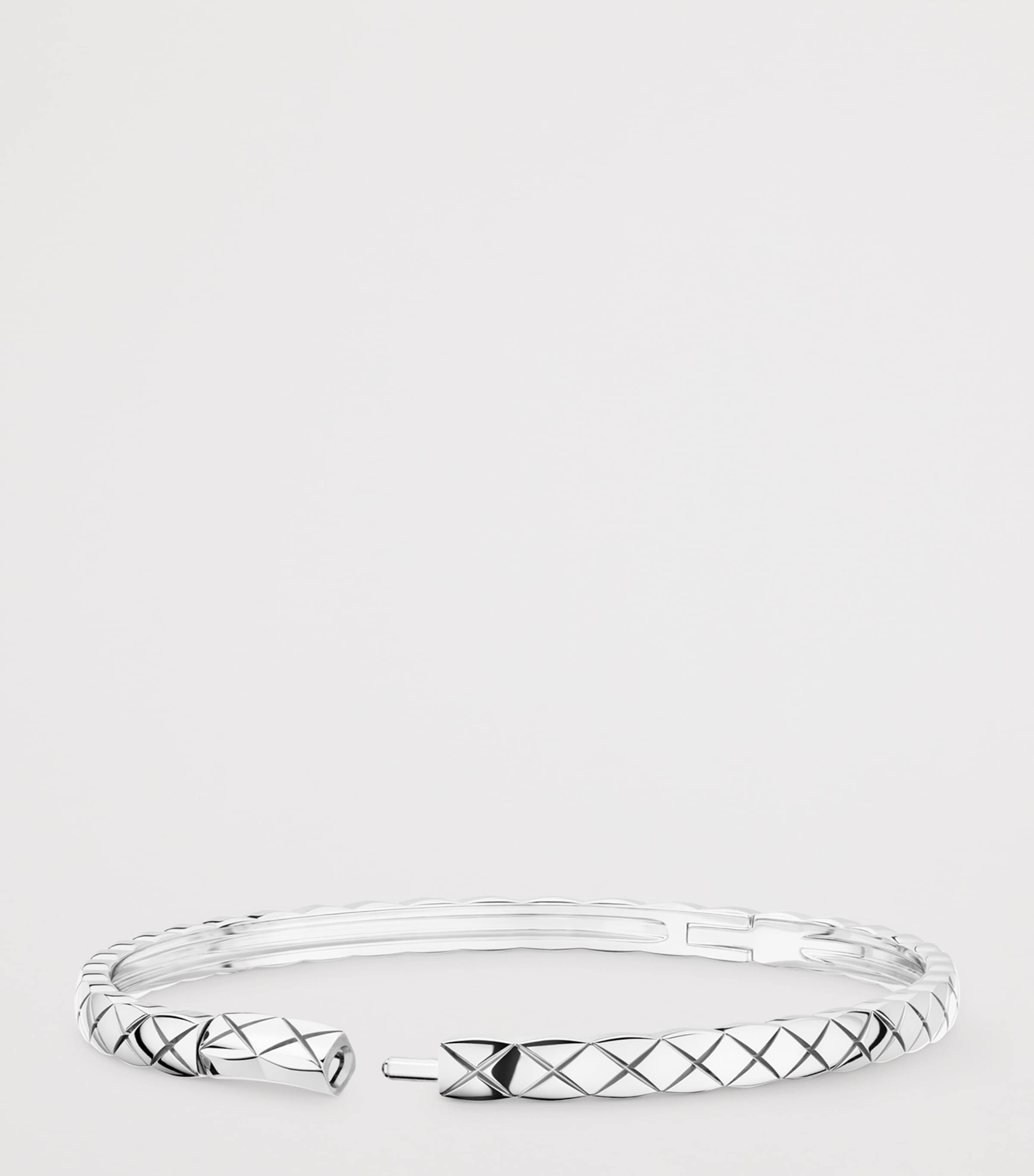 White Gold Coco Crush Bangle WHITE Image 3