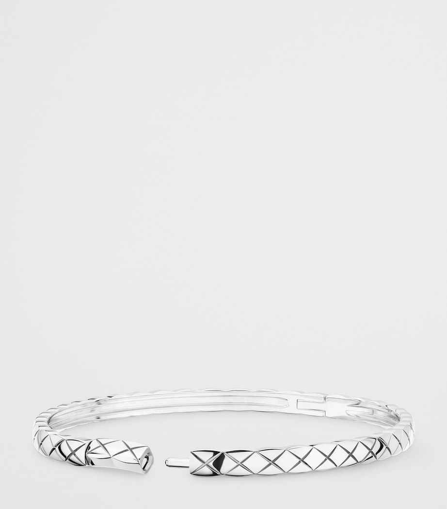 White Gold Coco Crush Bangle WHITE Image 3