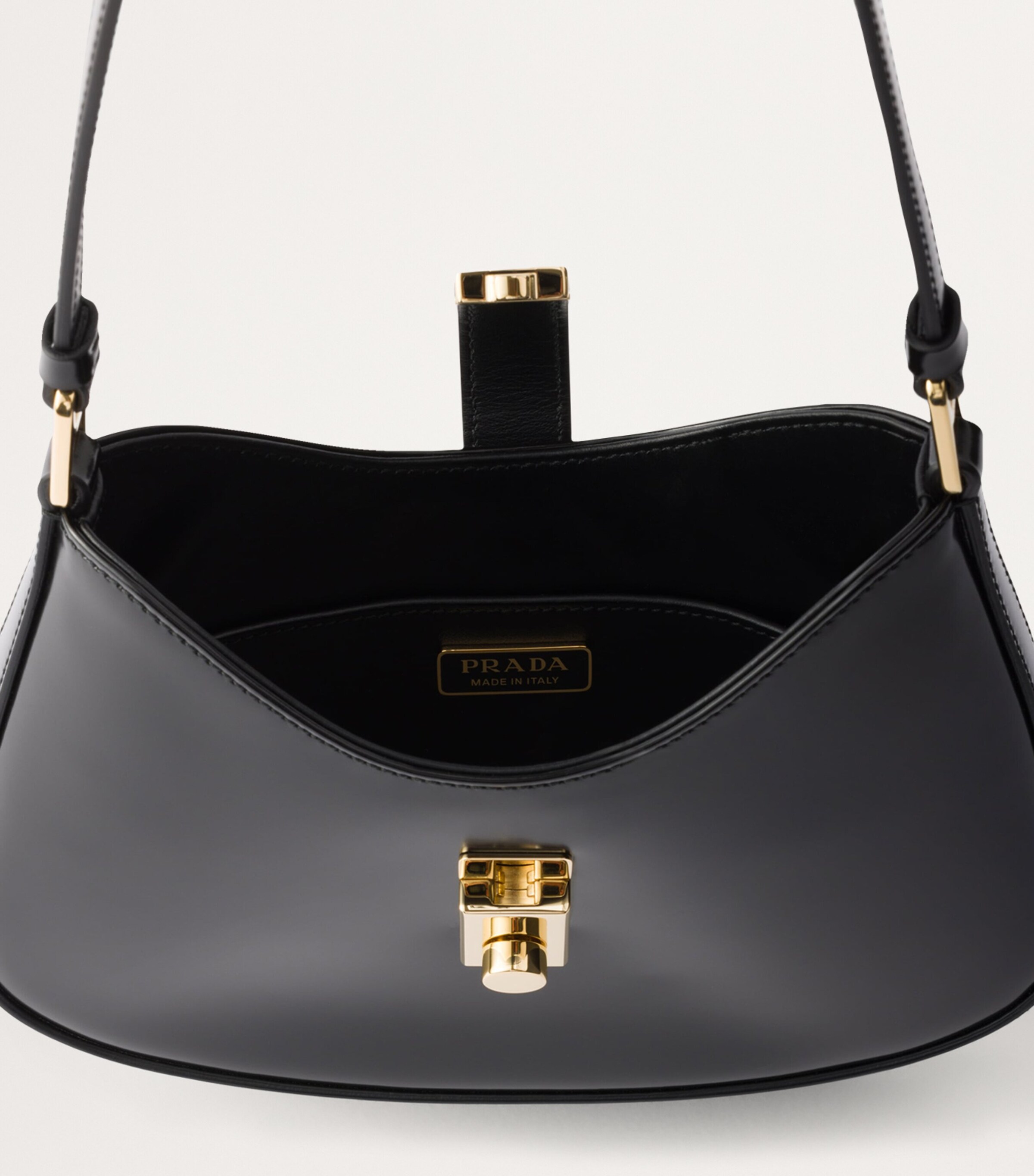 Prada Brushed Leather Cleo Shoulder Bag Image 4