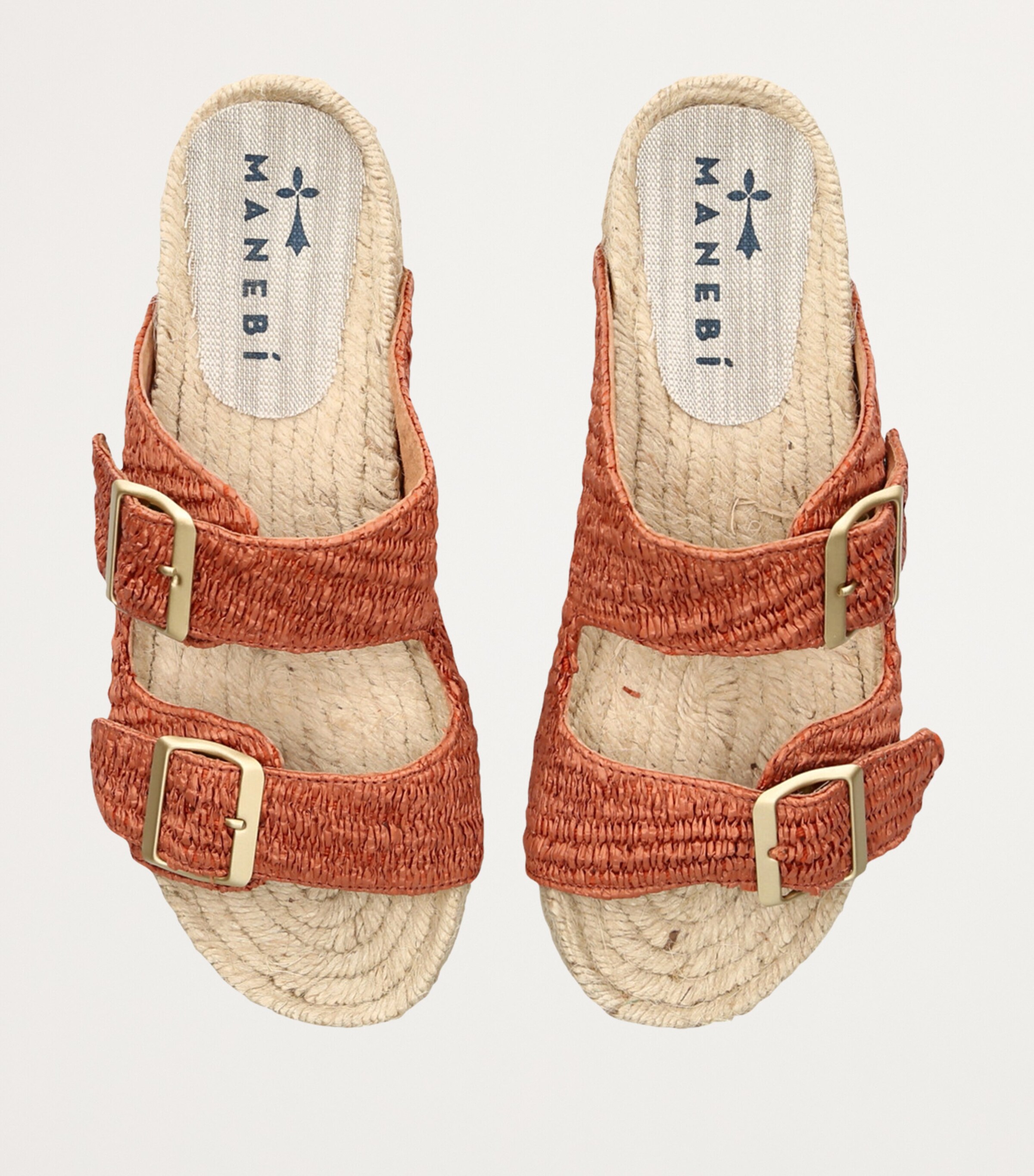 Raffia Yucatan Sandals RUST COMB Image 4