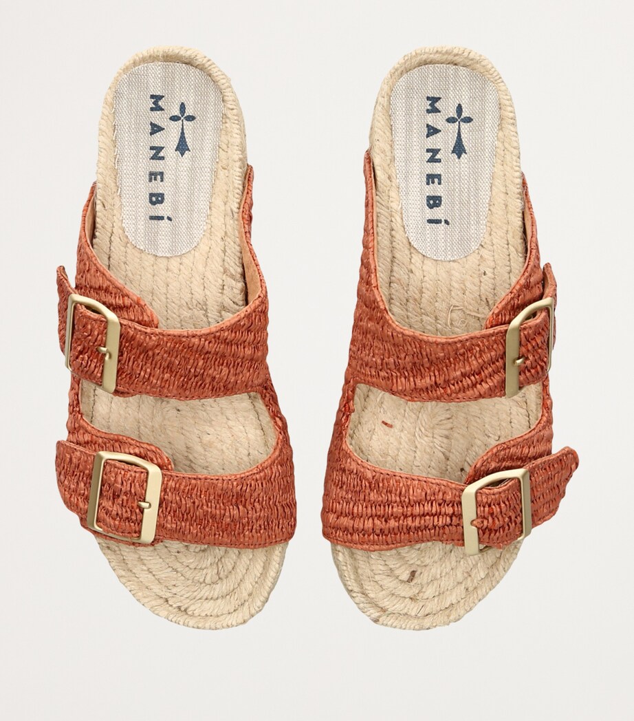 Raffia Yucatan Sandals RUST COMB Image 4