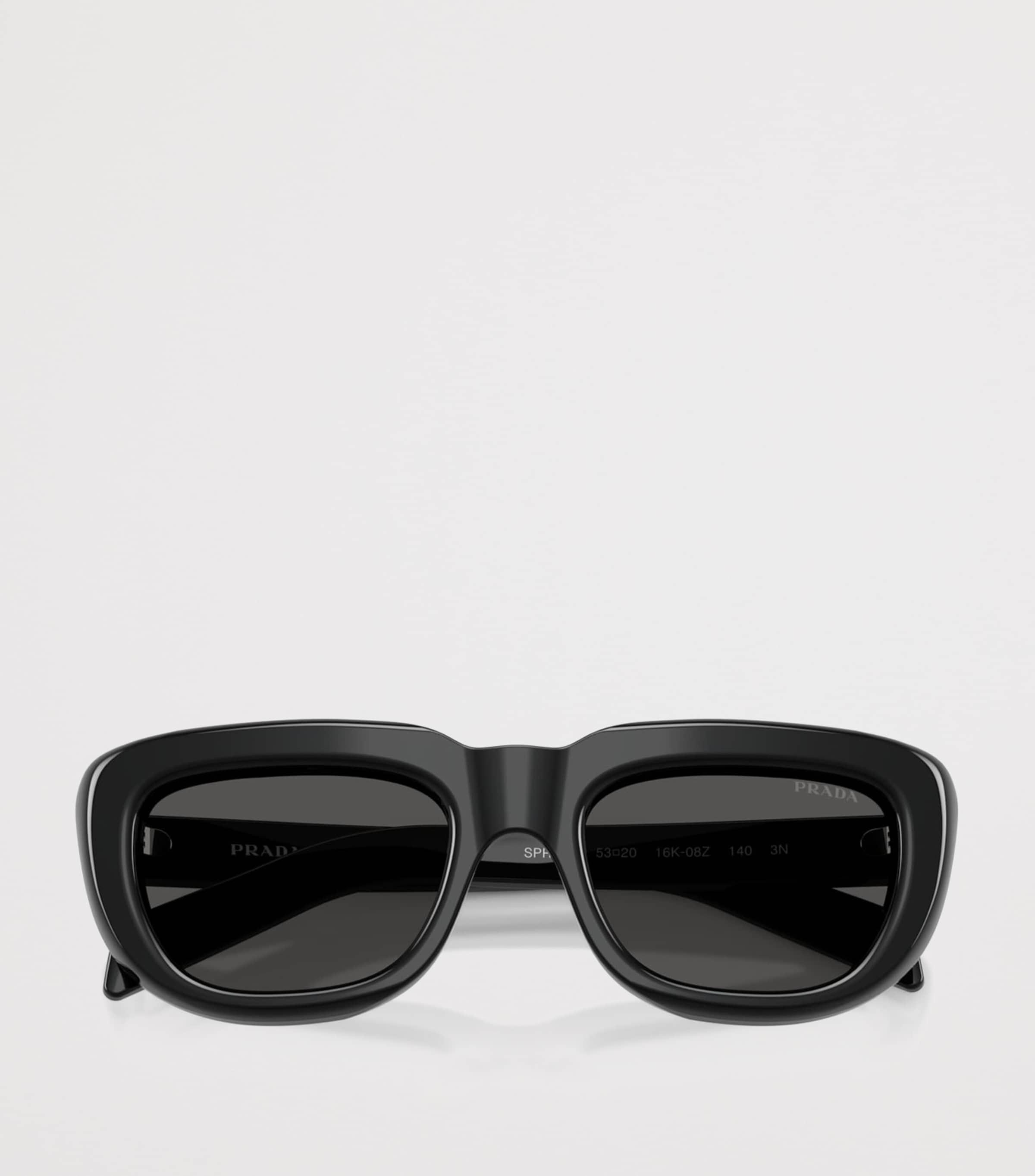 Prada PR D07S  Rectangle Sunglasses Black Image 5