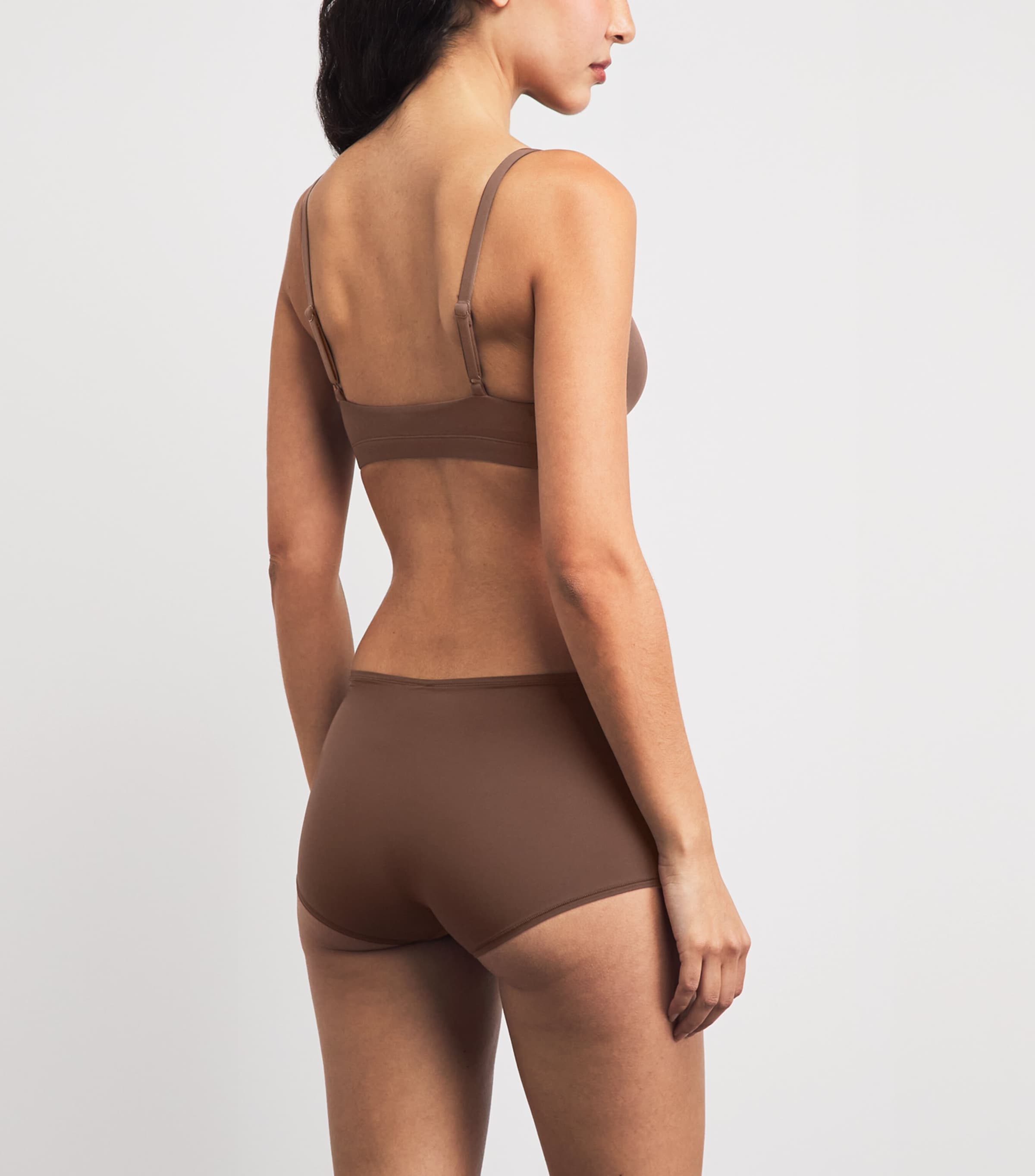 Skims Womens Fits Everybody Triangle Bralette Cocoa Image 3