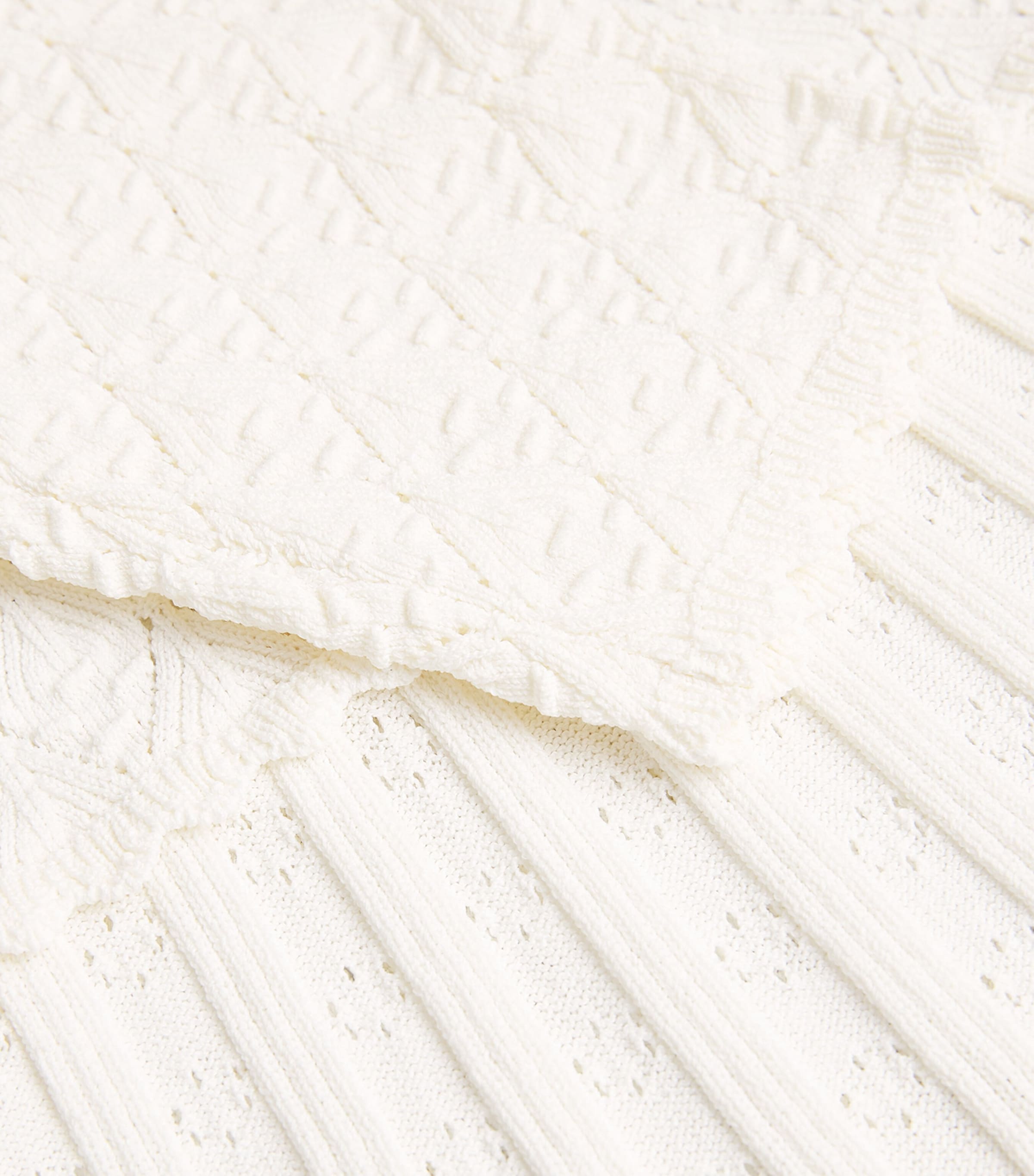 Knit V-Neck Midi Dress ECRU Image 5