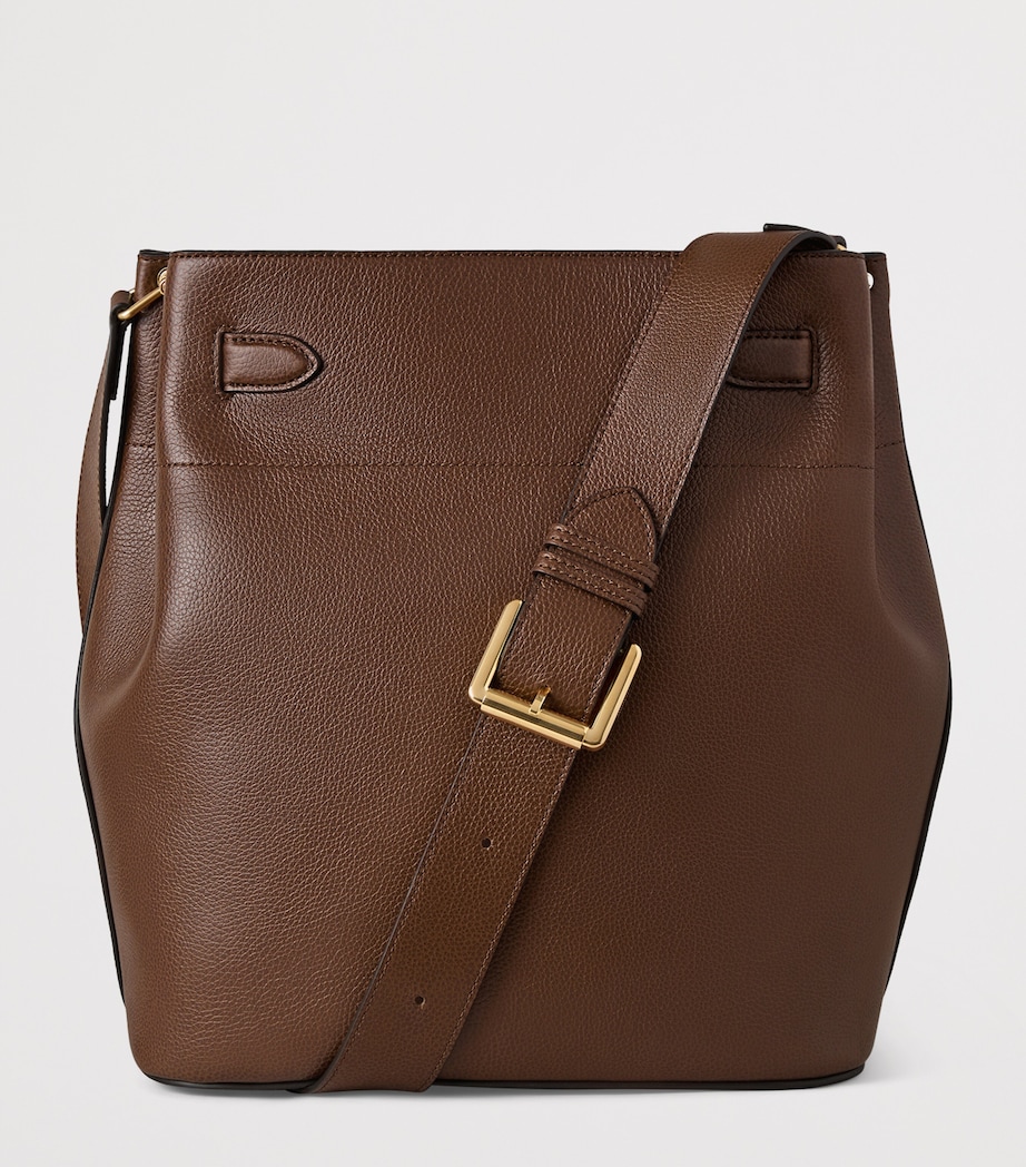 Large Leather Islington Bucket Bag OAK Image 3