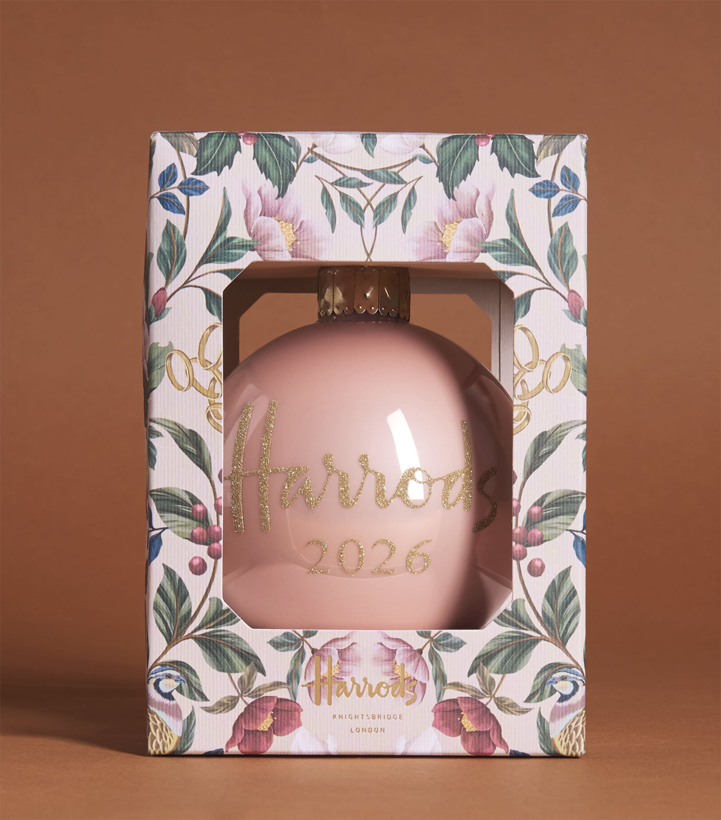 Harrods 2026 Year Bauble Pink Image 3