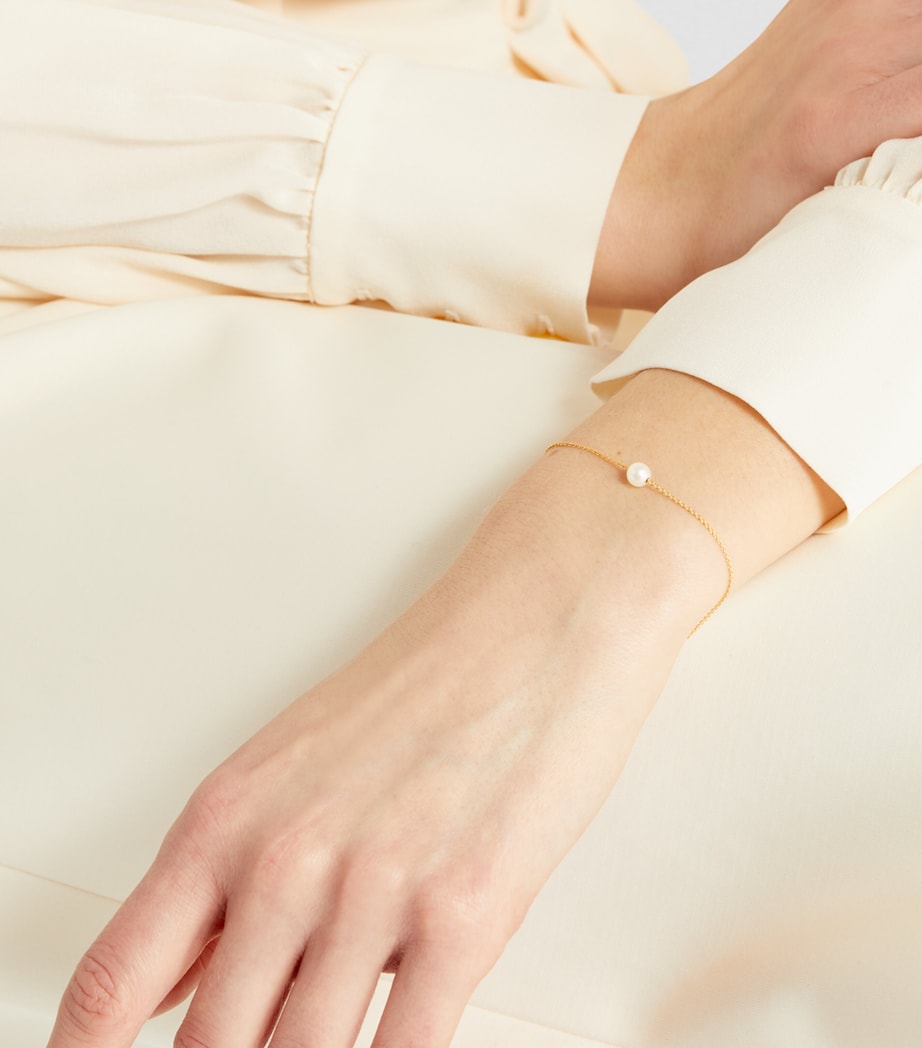 Yellow Gold and Pearl Stella Bracelet YELLOW GOLD Image 5
