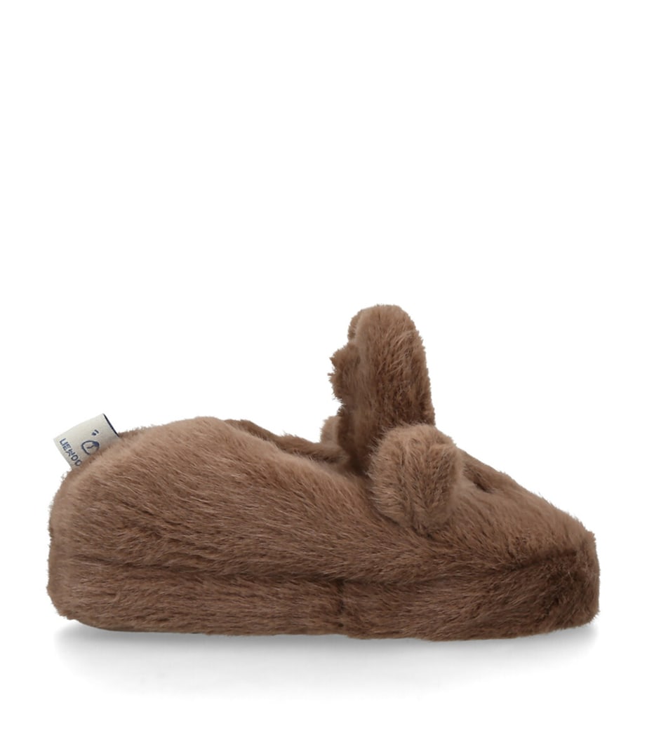 Aviaja Reindeer Slippers DARK BROWN Image 1