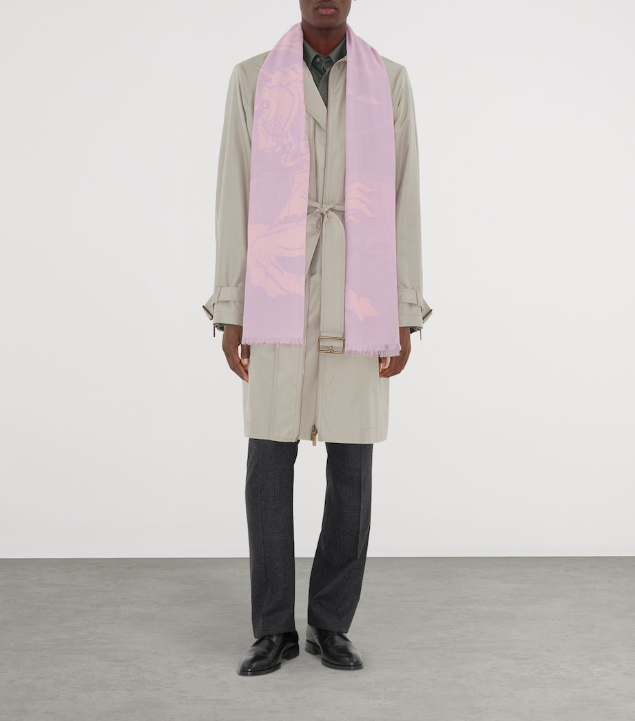 Wool Wide EKD Scarf FONDANT PINK Image 4