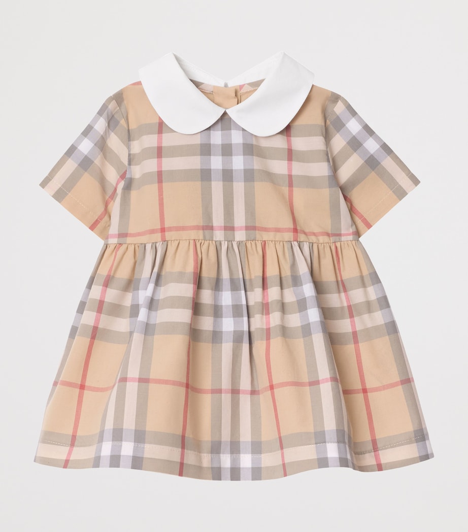 Check Dress and Bloomers Set (1-18 Months) PALE STONE IP CHECK Image 2