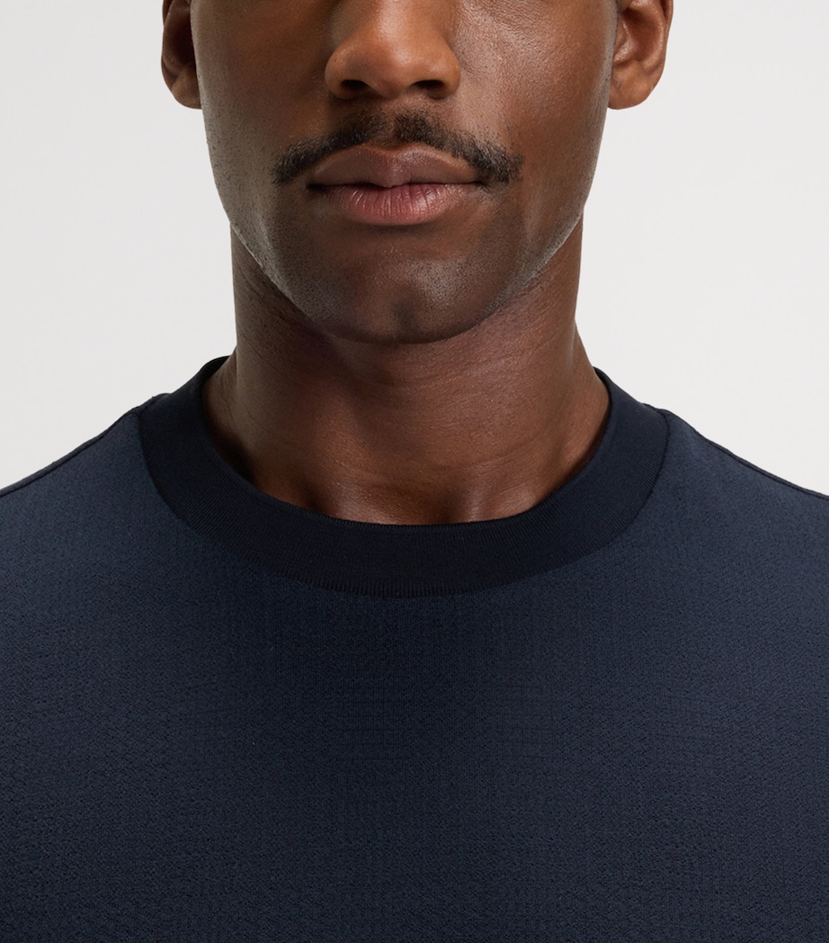 Cotton-Silk Check T-Shirt 404 Image 5