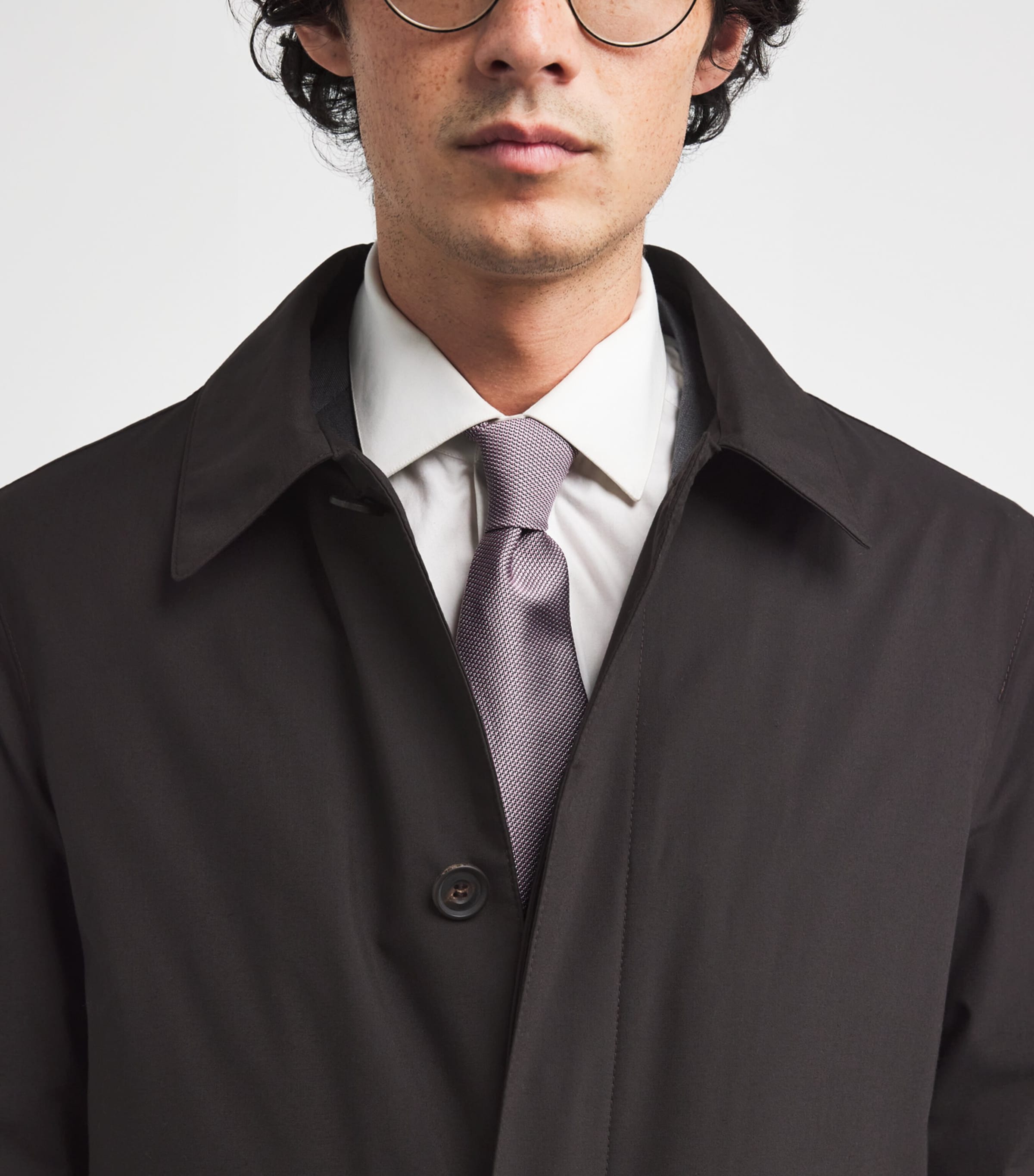 Water-Resistant Overcoat 030 DARK BROWN Image 6