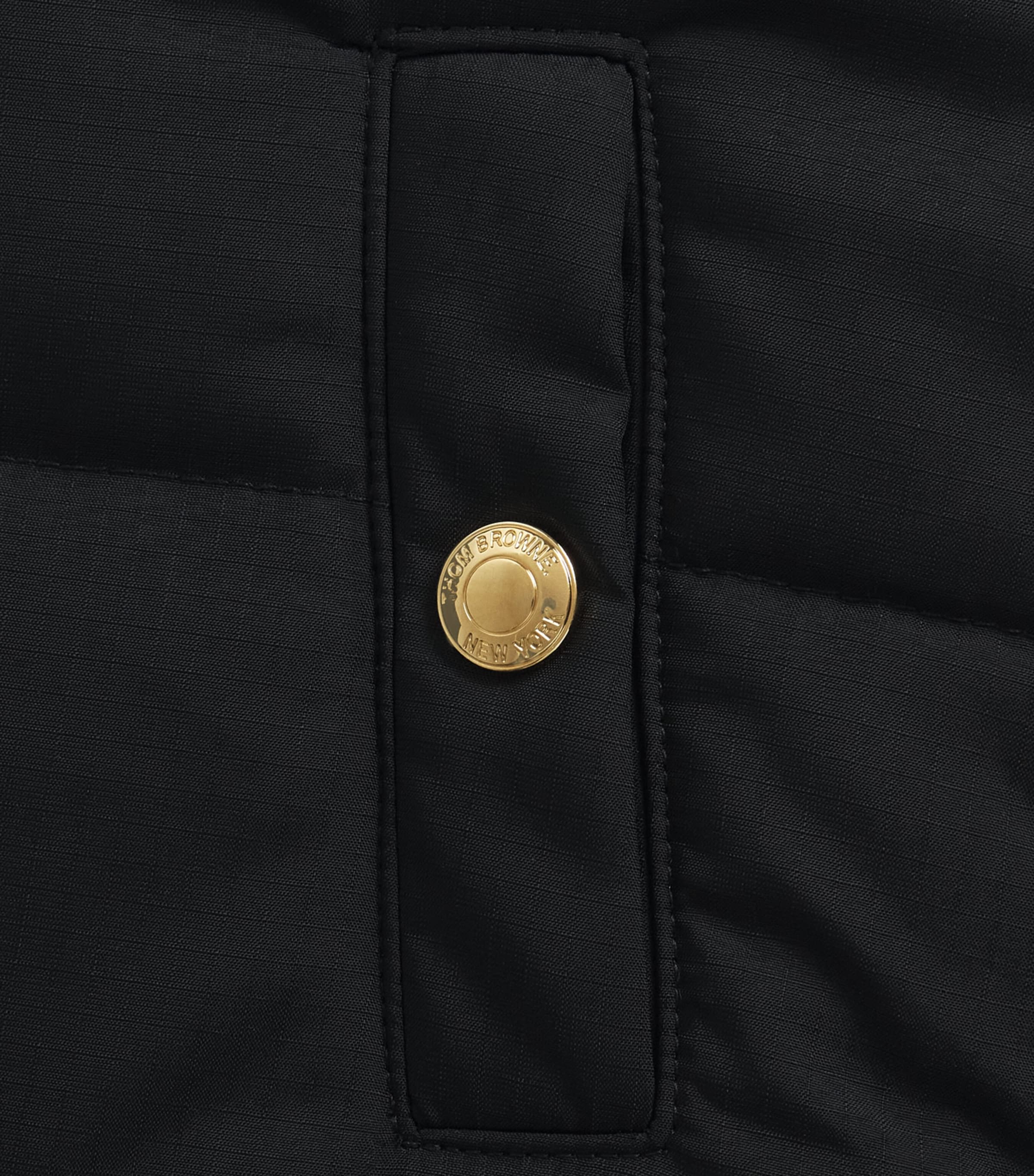 Thom Browne Kids Down 4-Bar Puffer Gilet (2-12 Years) Black Image 3