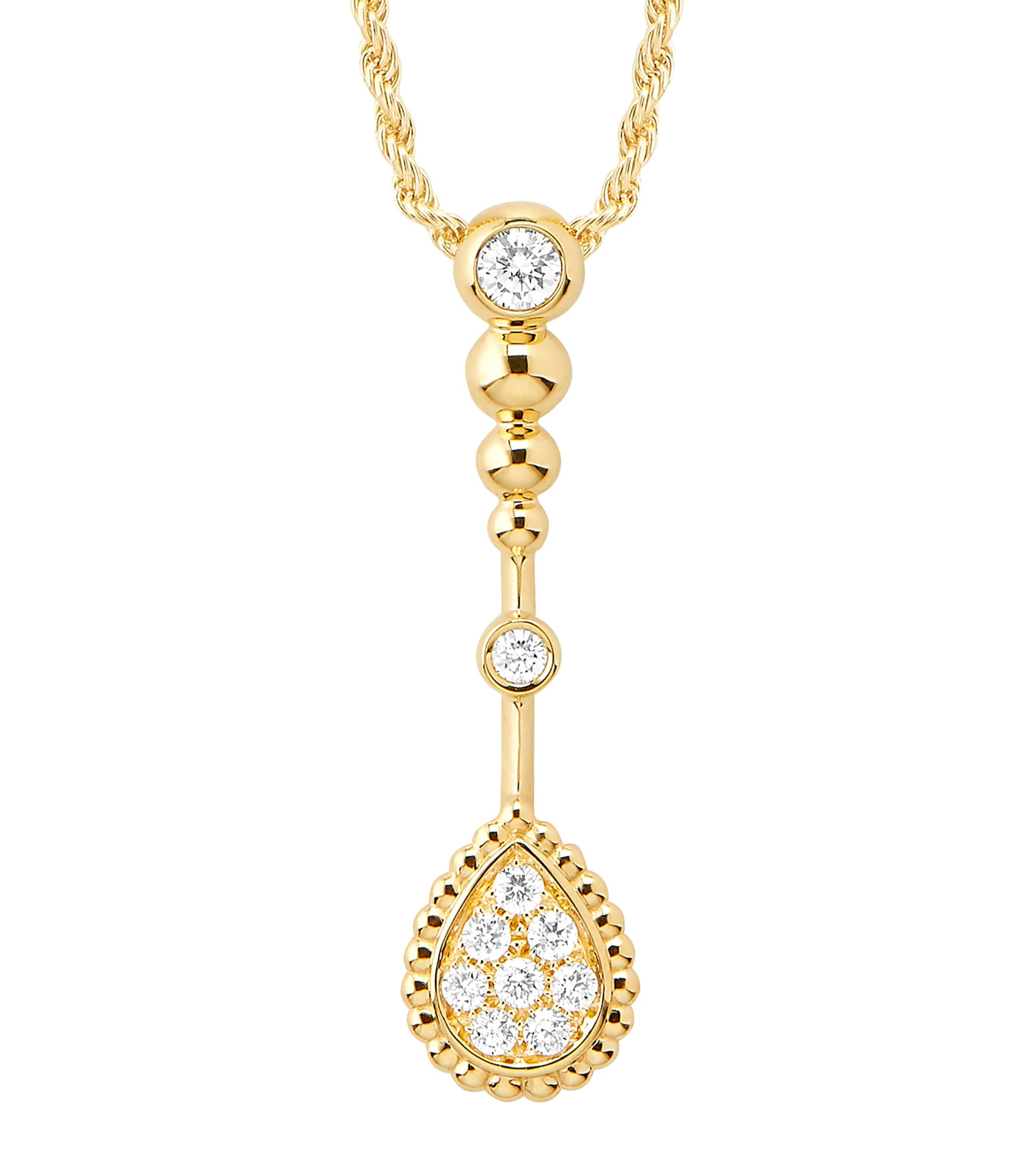 Yellow Gold and Diamond Serpent Bohème Pendant Necklace YELLOW GOLD Image 3
