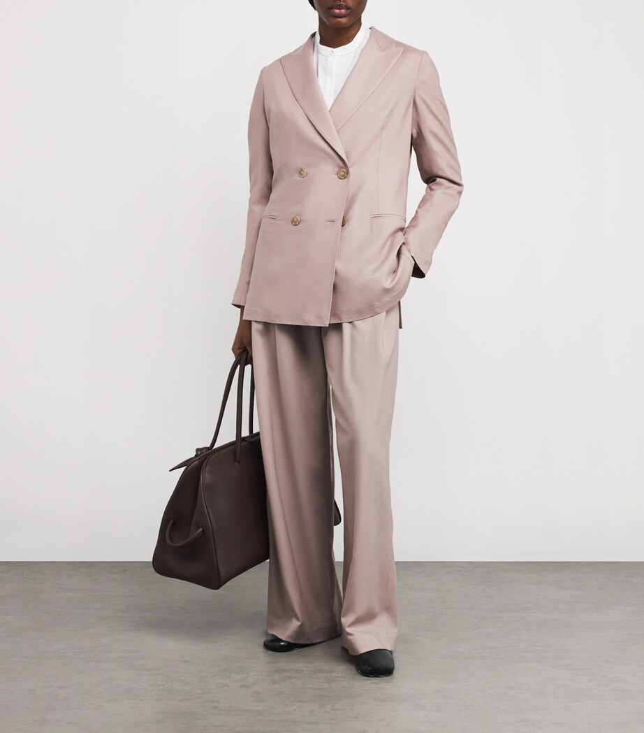 Colombo Womens Worsted Cashmere Blazer Image 2