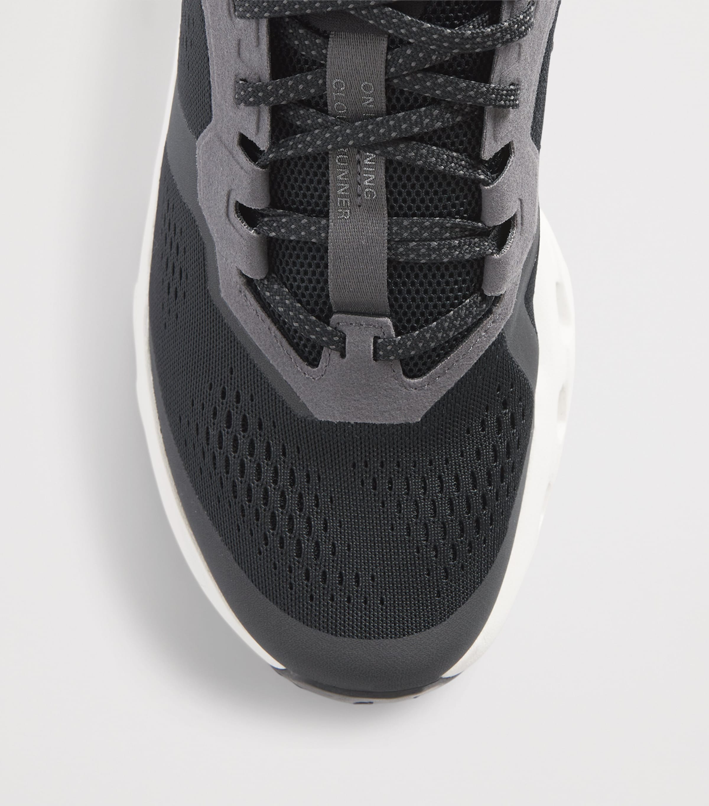 On Mens Cloudrunner 3 Trainers Black | Ivory Image 6