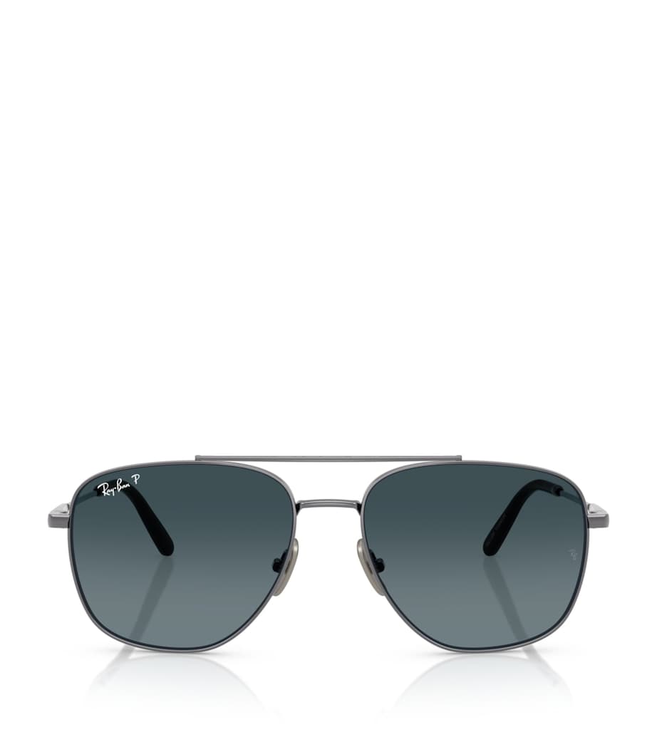 Ray-Ban Titanium William Square Sunglasses Grey Image 1