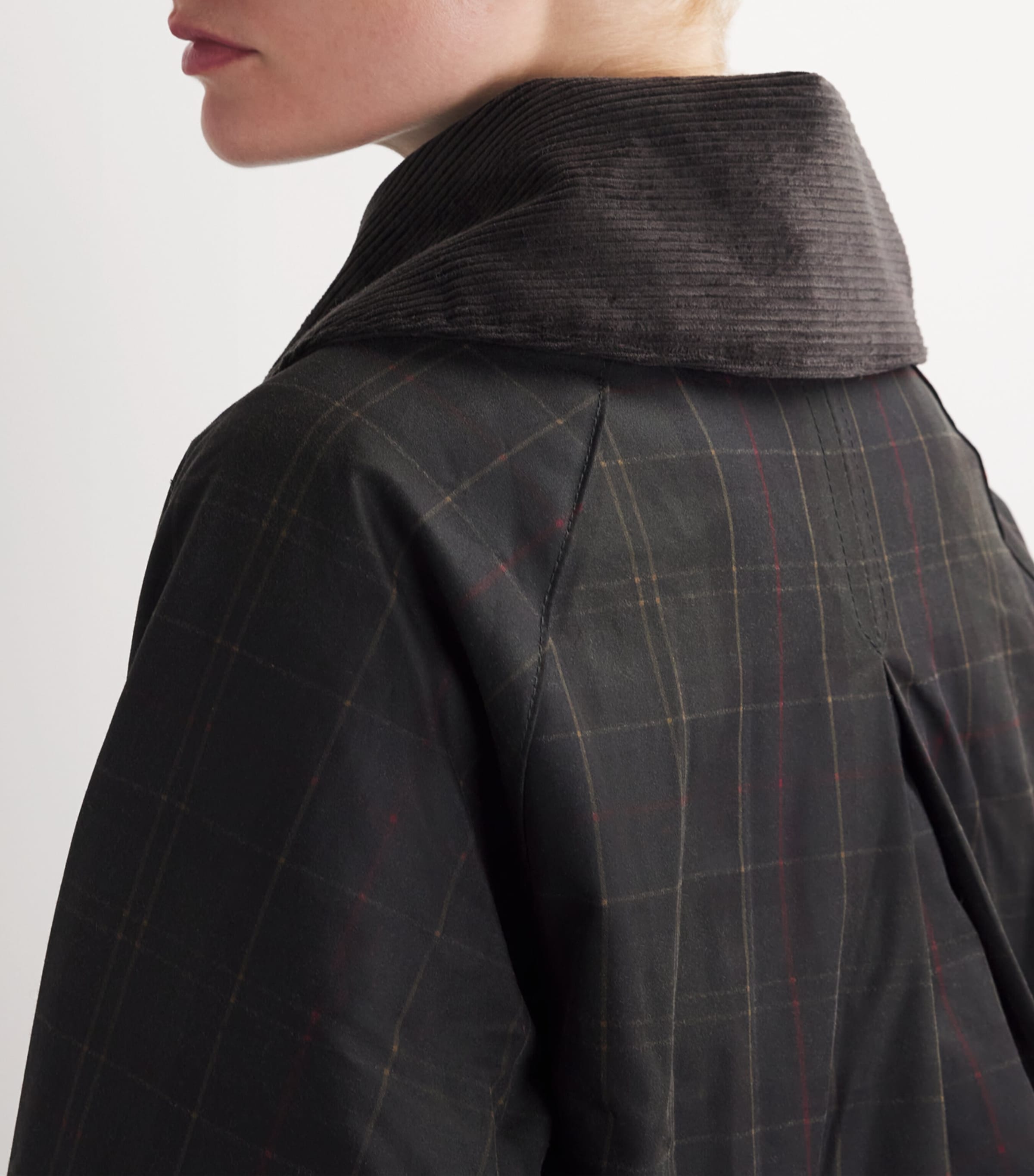 Barbour x GANNI Tartan Waxed Anorak Jacket | Harrods AE