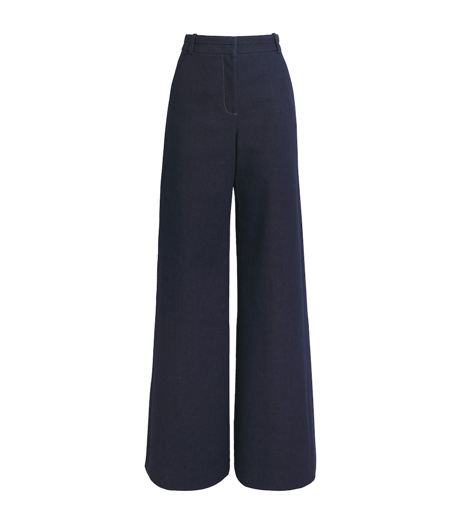 Denim Crue Wide-Leg Trousers B0214 MIDNIGHT WASH Image 1