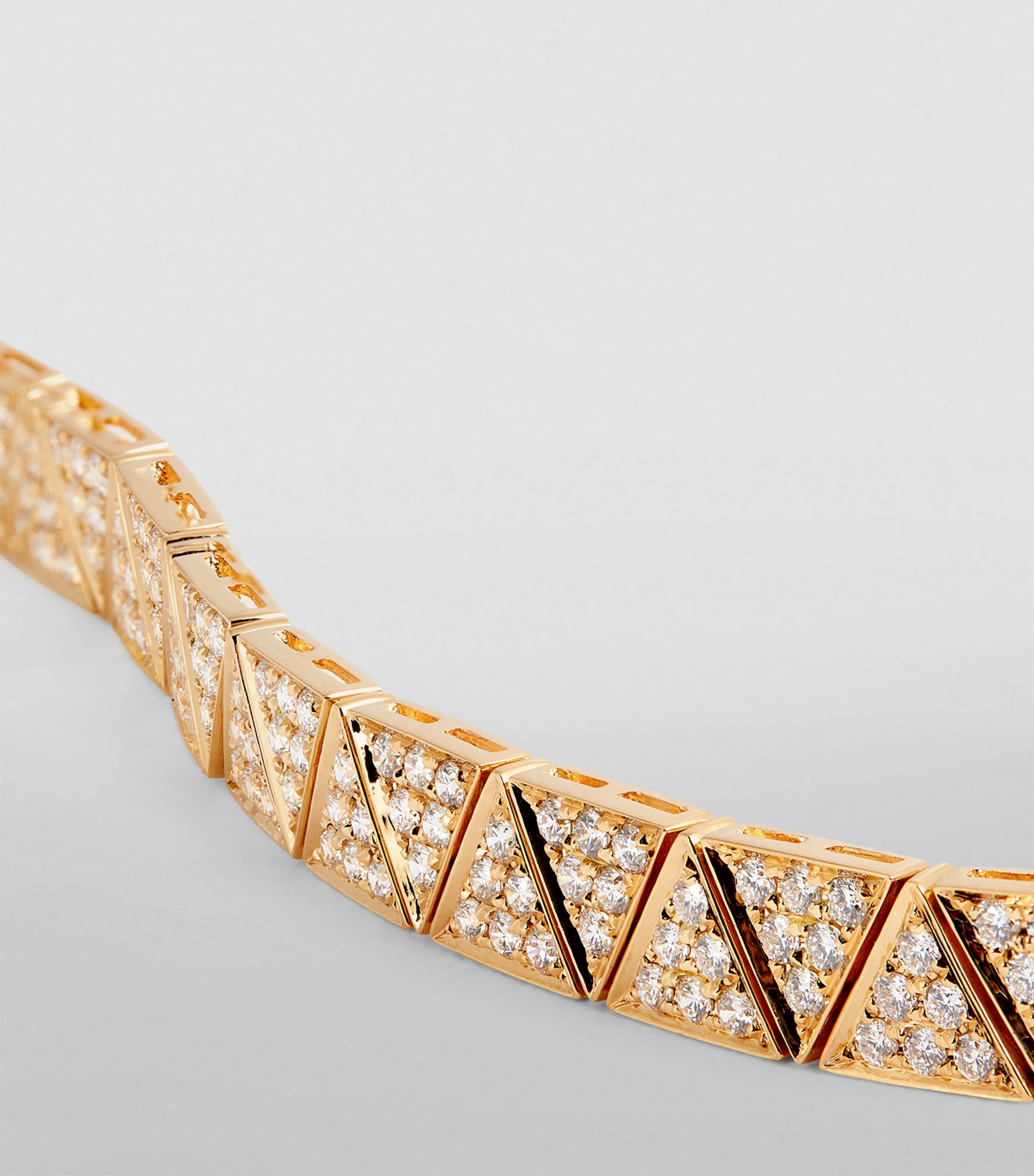 Yellow Gold and Diamond Cleo Choker YELLOW GOLD Image 2