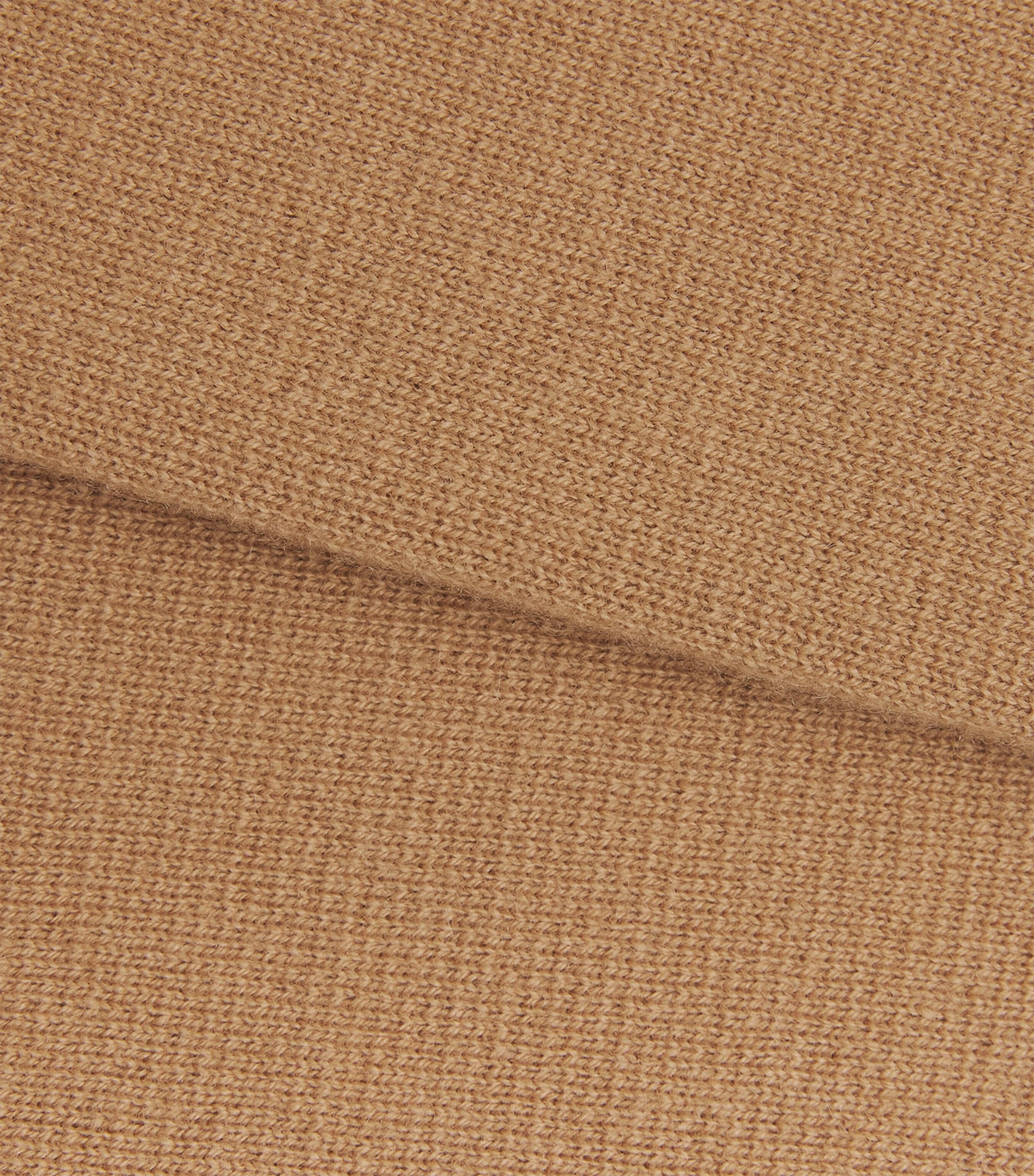 Wool-Cashmere Wide-Leg Trousers CAMEL Image 5